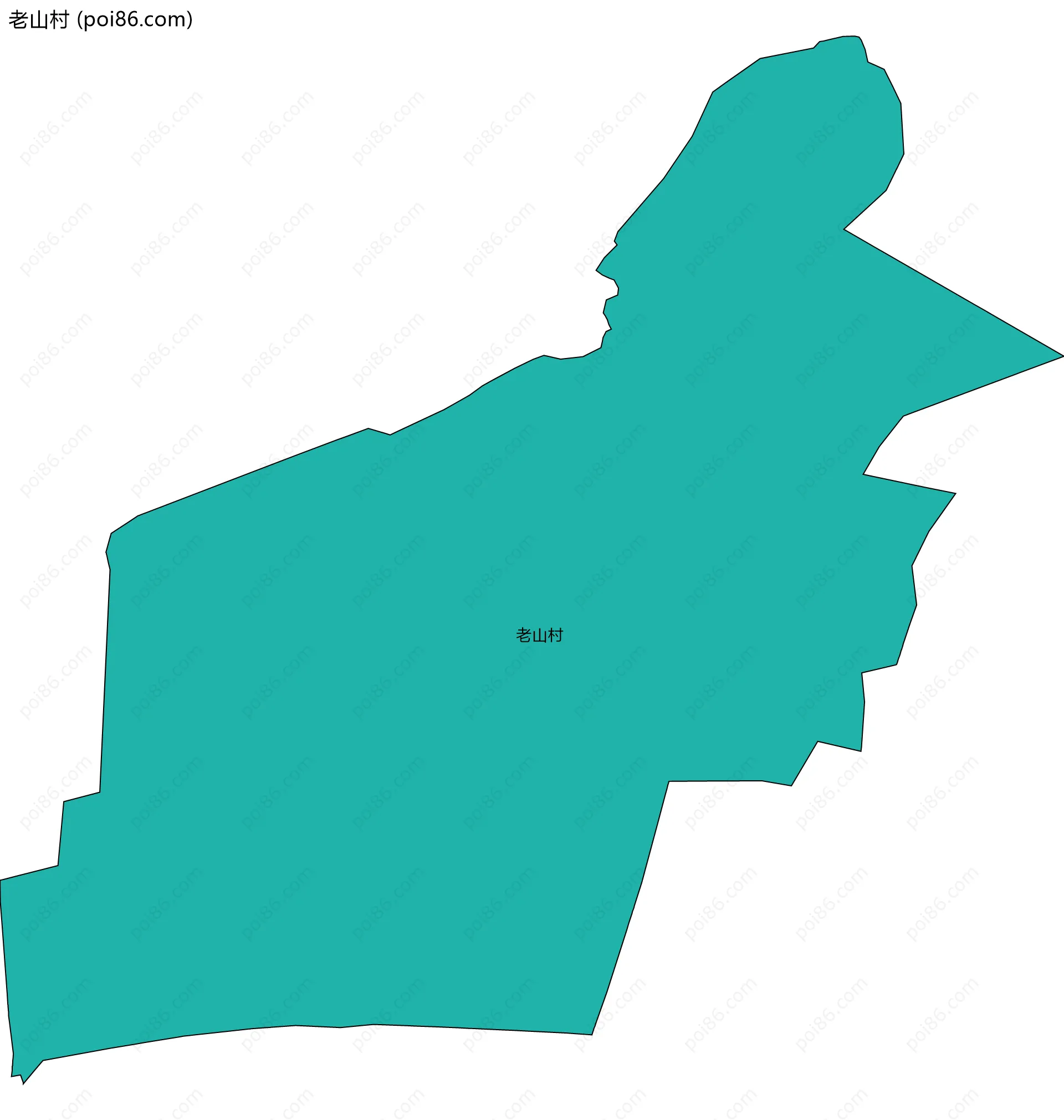 老山村边界地图