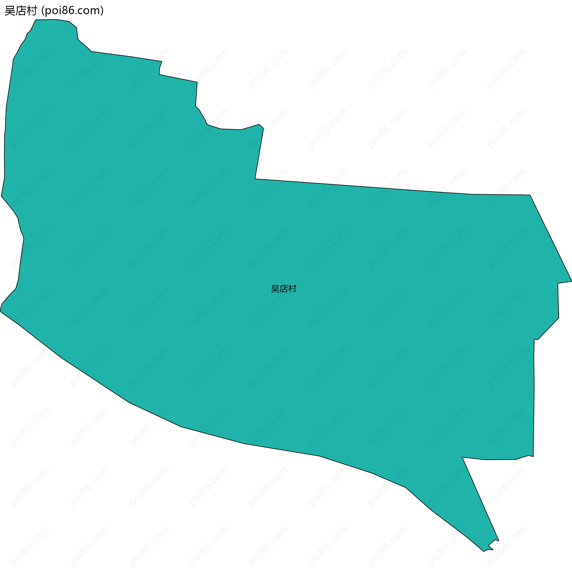 吴店村边界地图