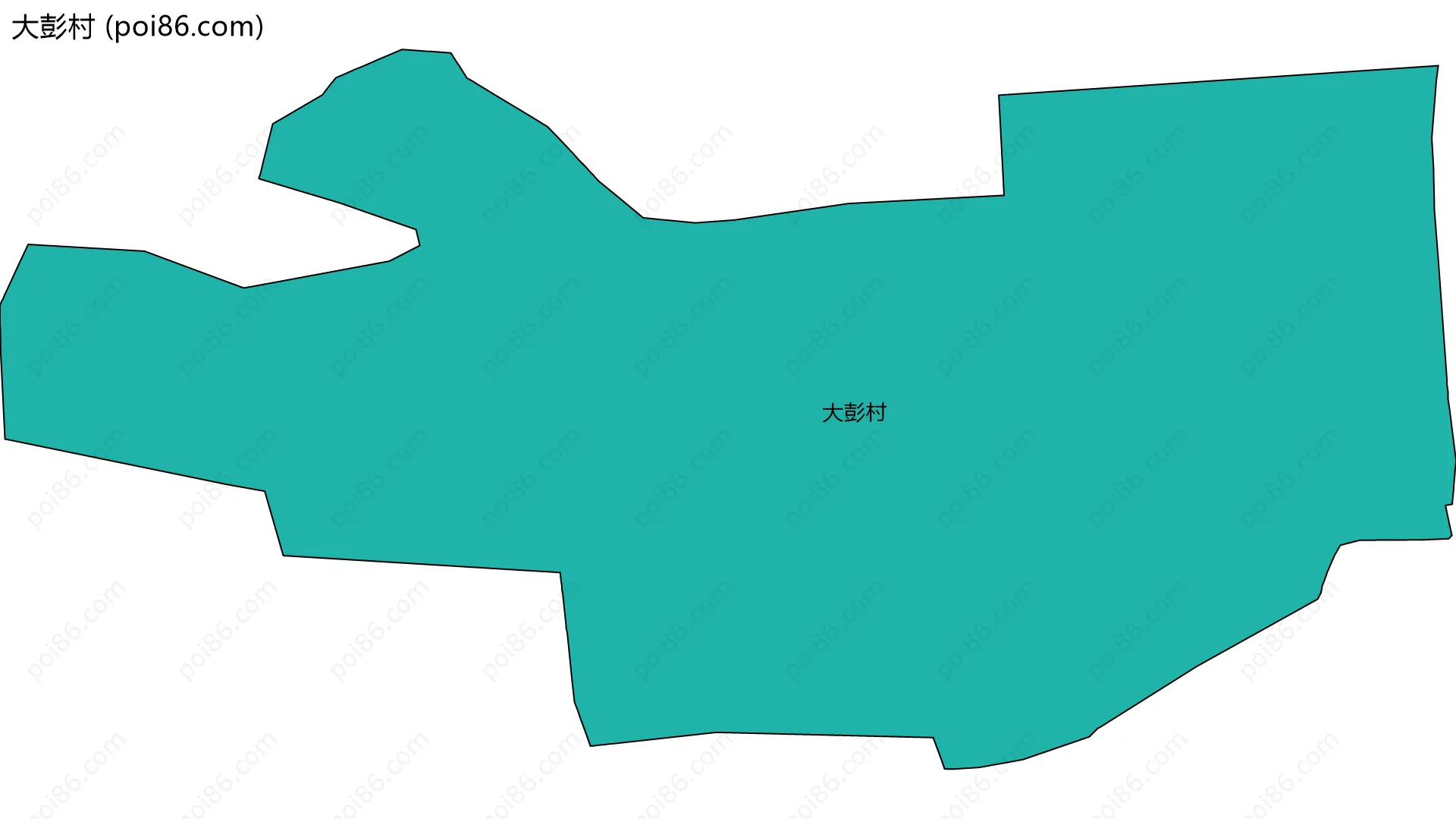 大彭村边界地图