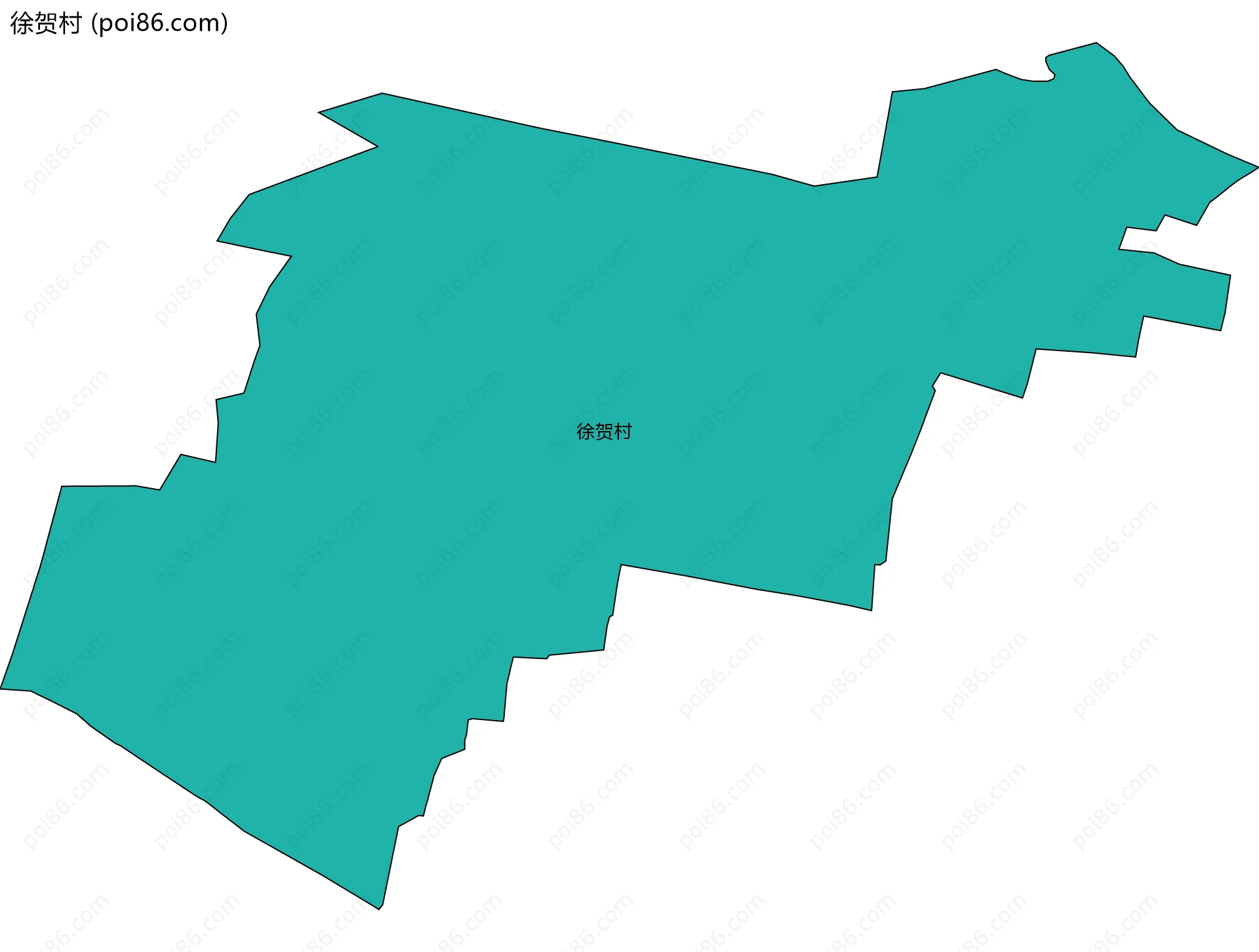 徐贺村边界地图
