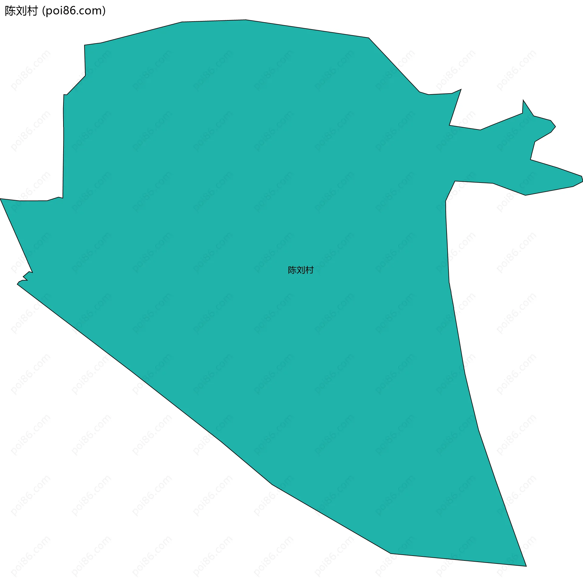 陈刘村边界地图