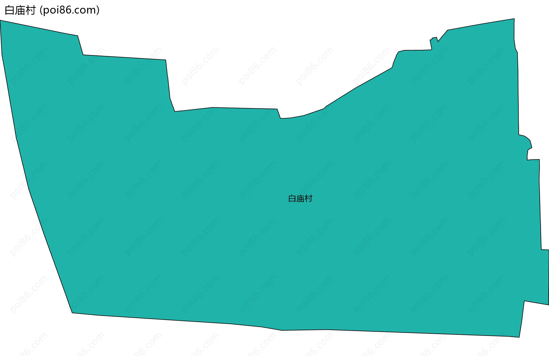 白庙村边界地图
