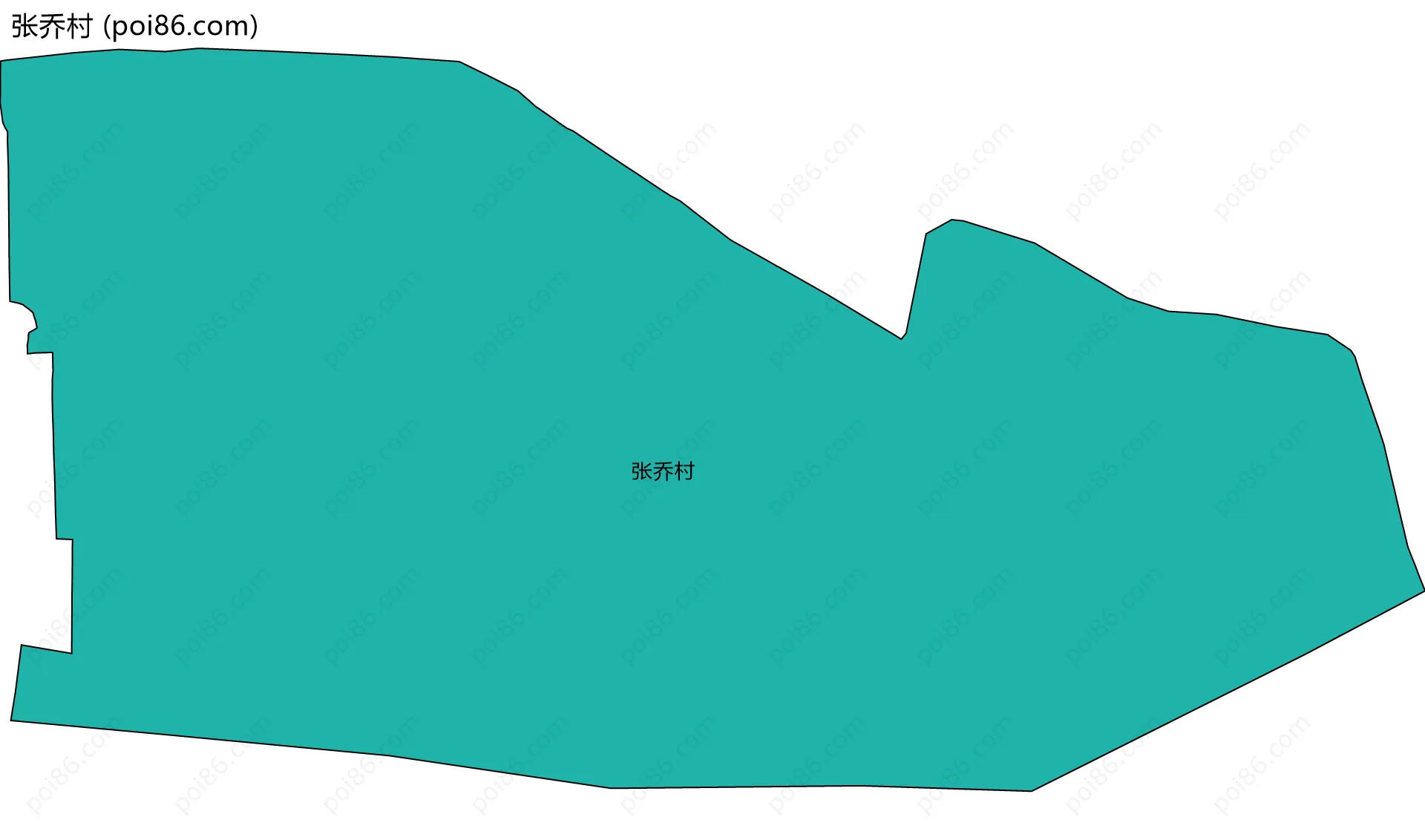张乔村边界地图