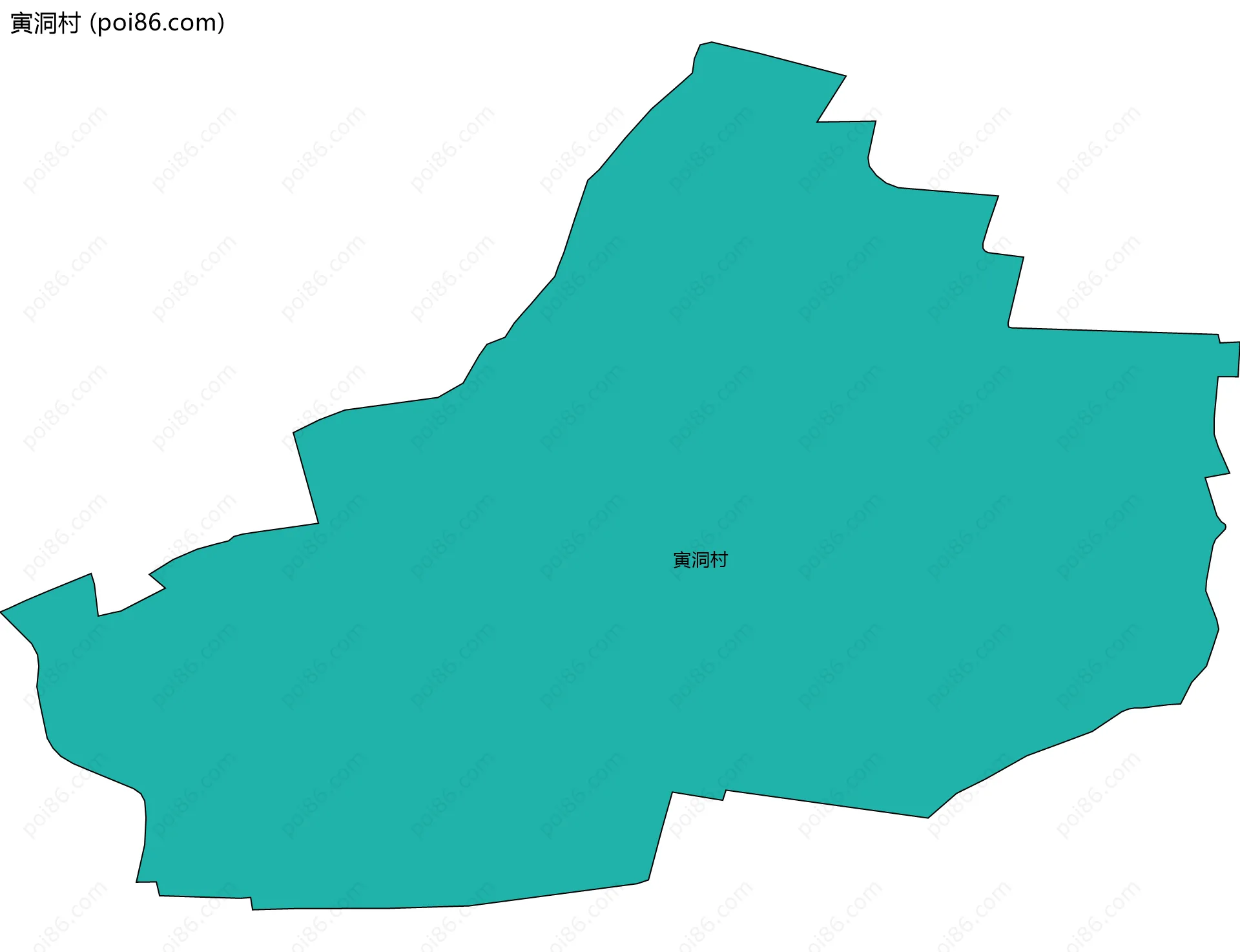 寅洞村边界地图