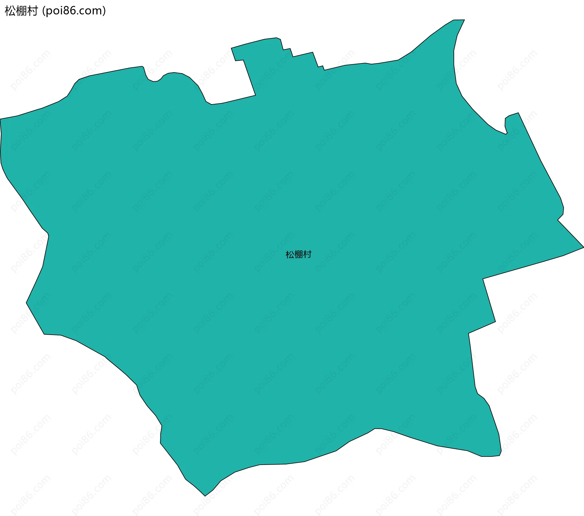 松棚村边界地图