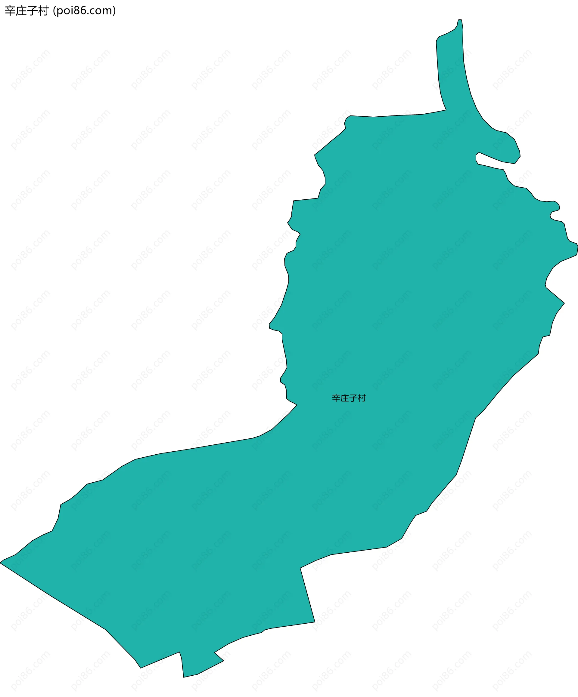 辛庄子村边界地图