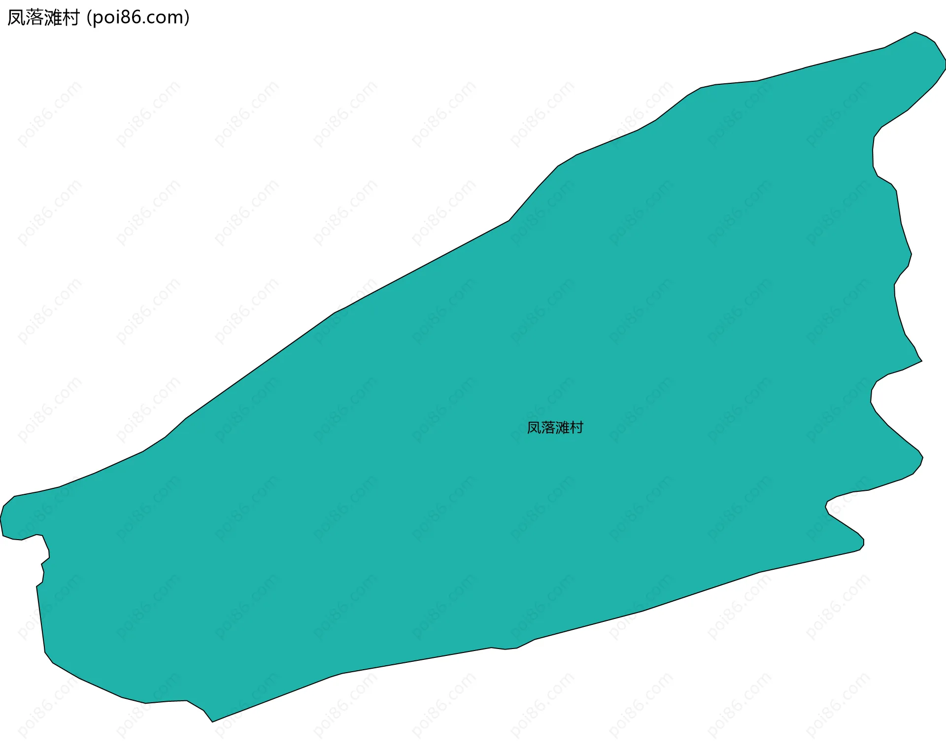 凤落滩村边界地图