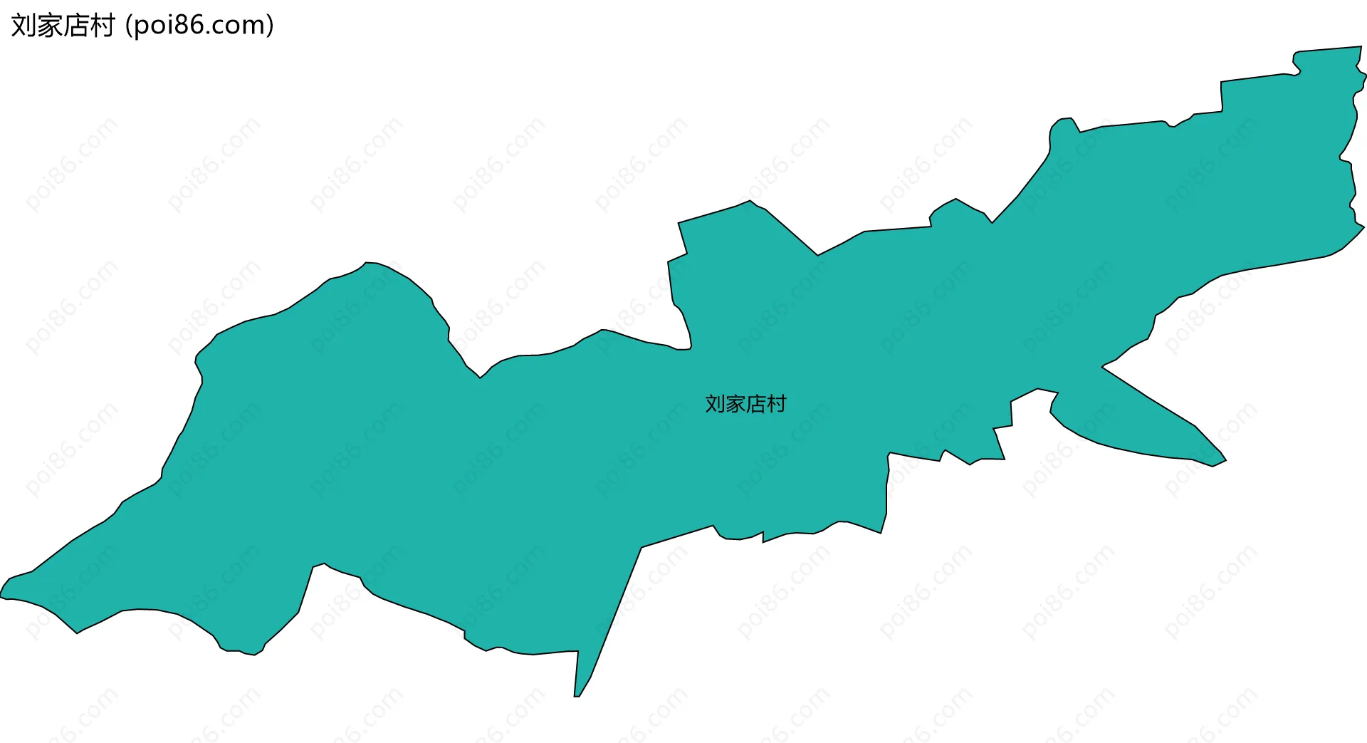 刘家店村边界地图