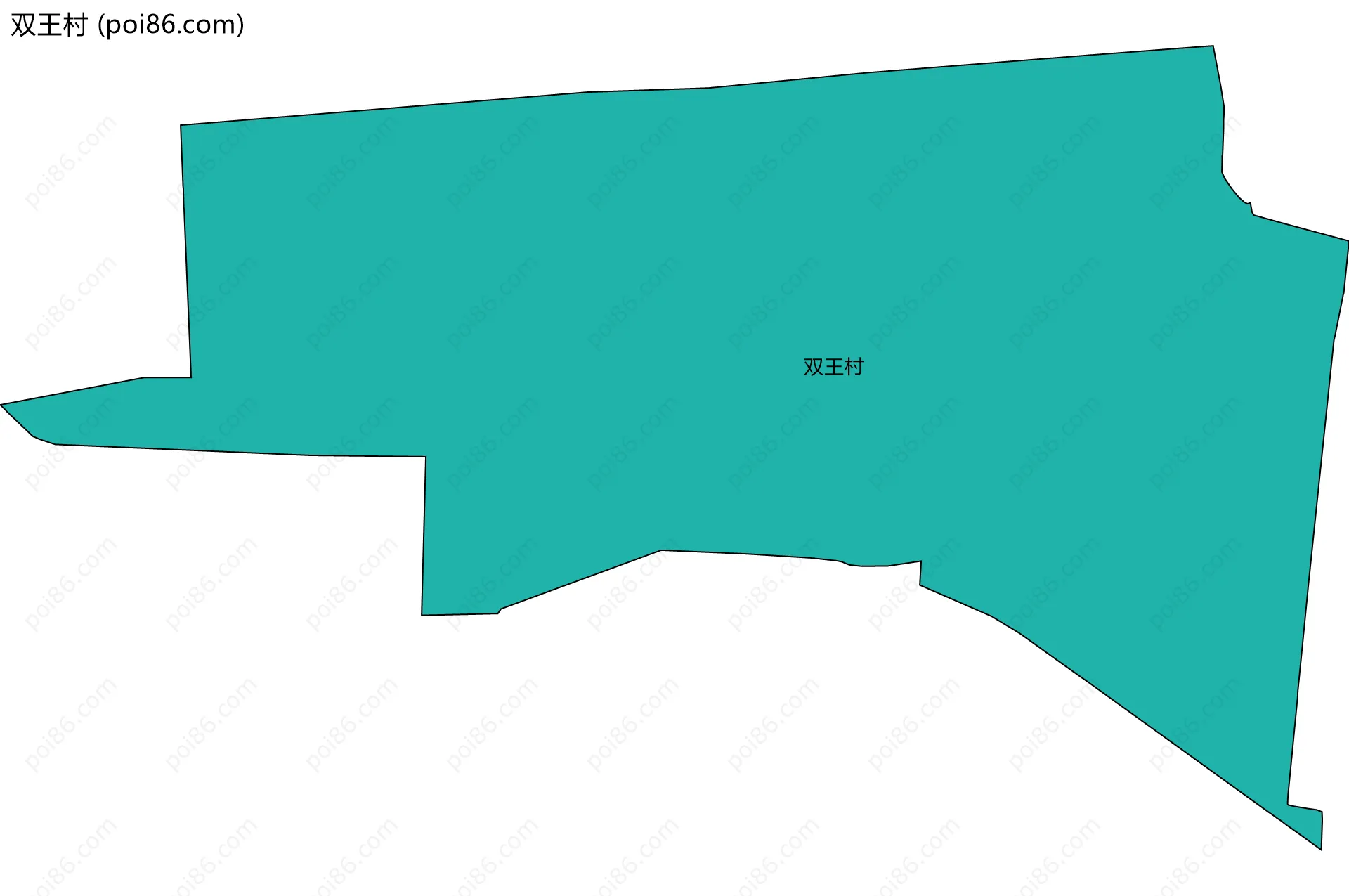 双王村边界地图