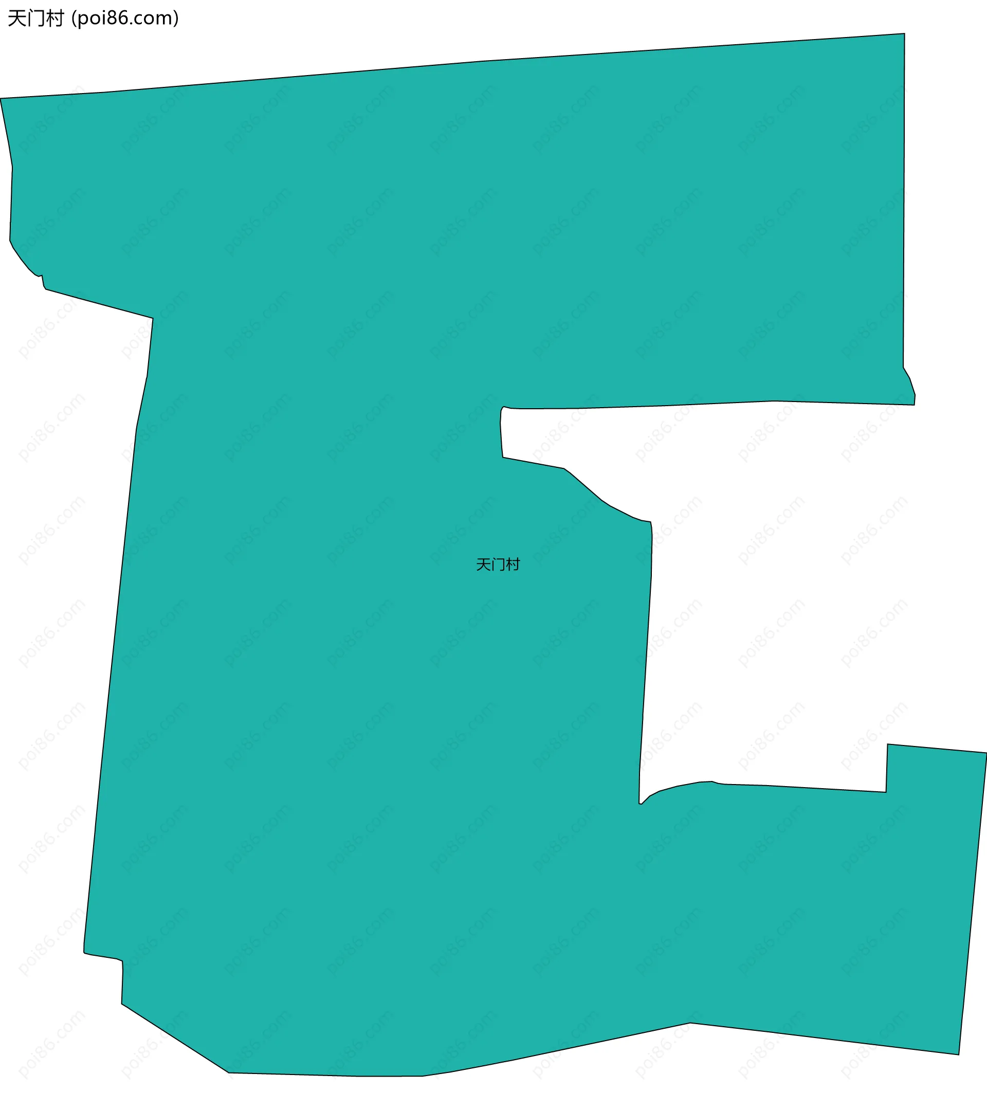 天门村边界地图