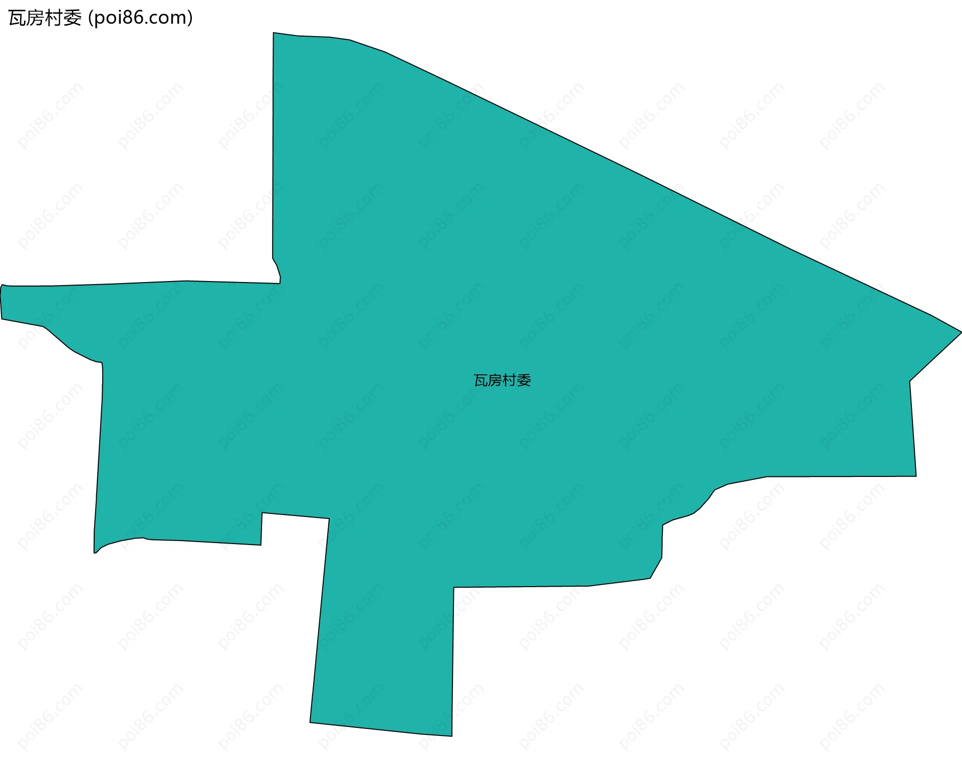 瓦房村委边界地图