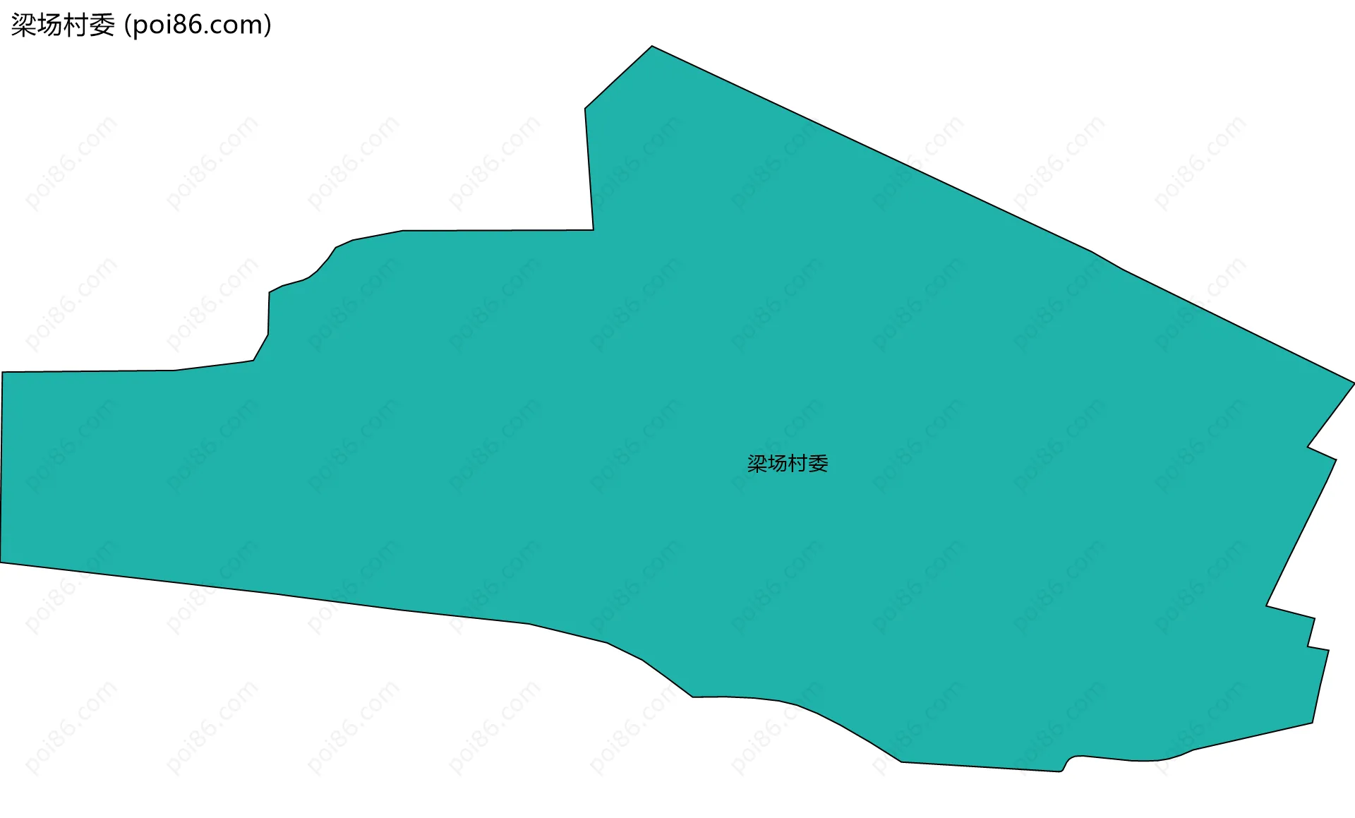 梁场村委边界地图