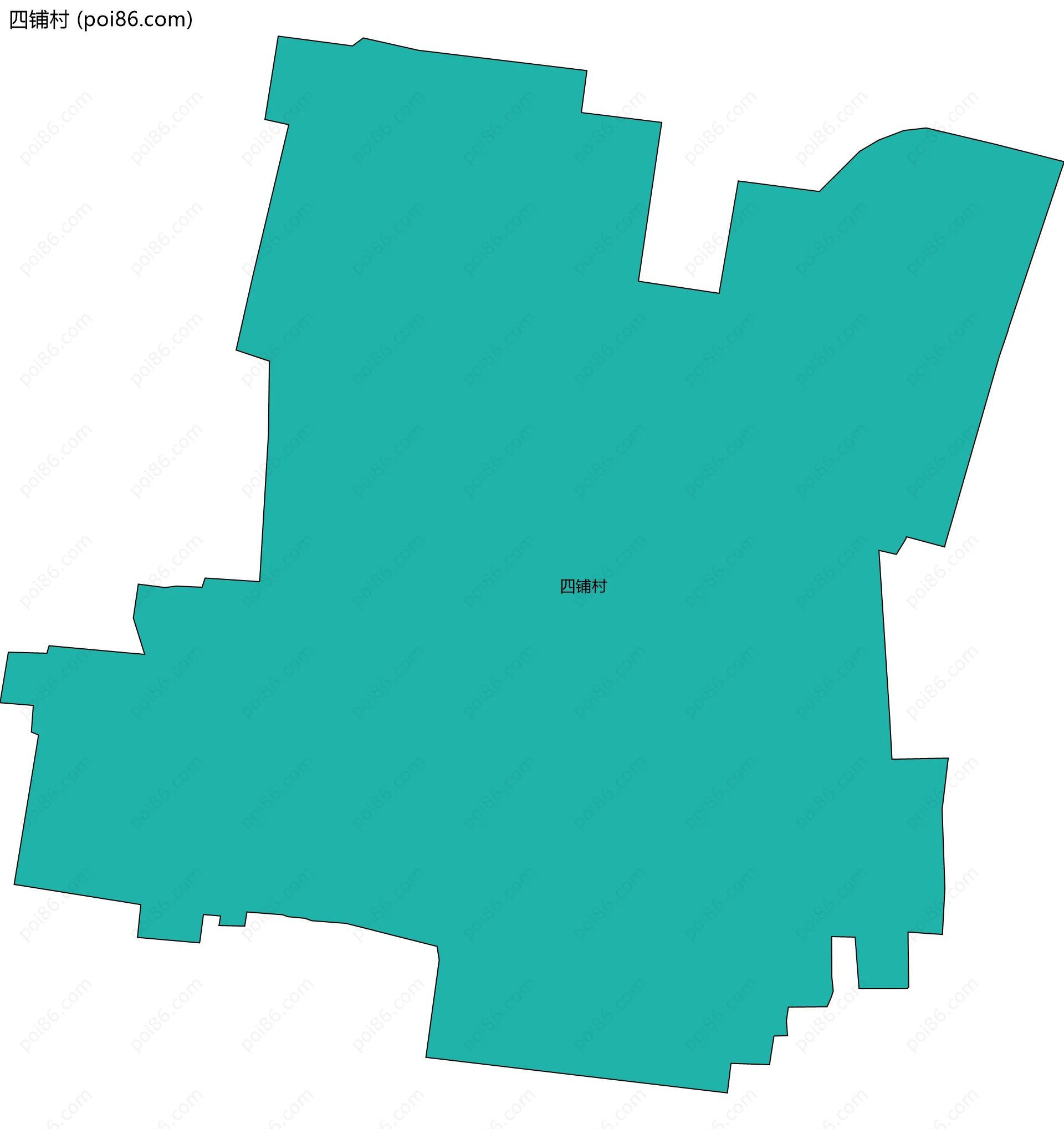 四铺村边界地图