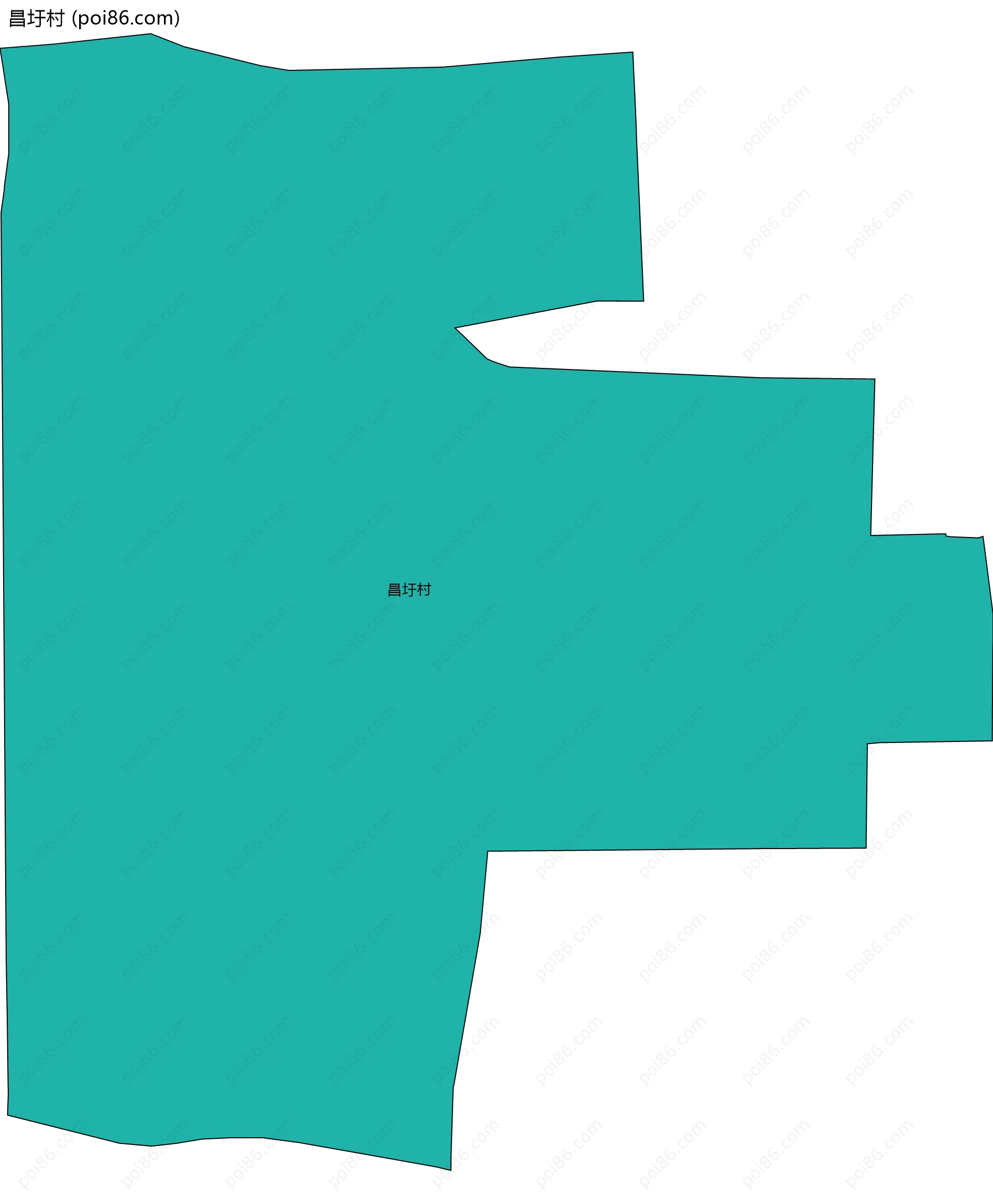 昌圩村边界地图