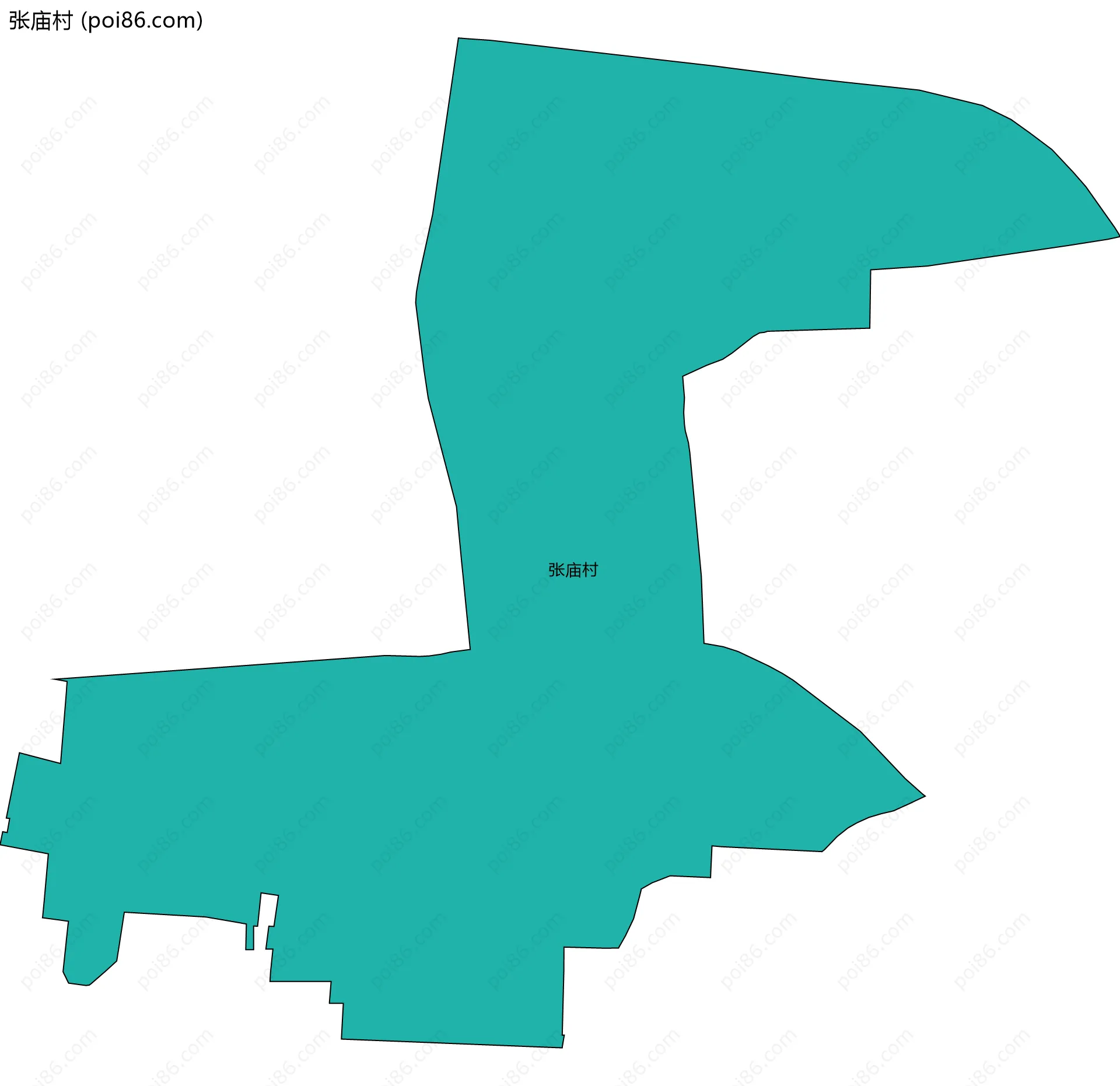 张庙村边界地图