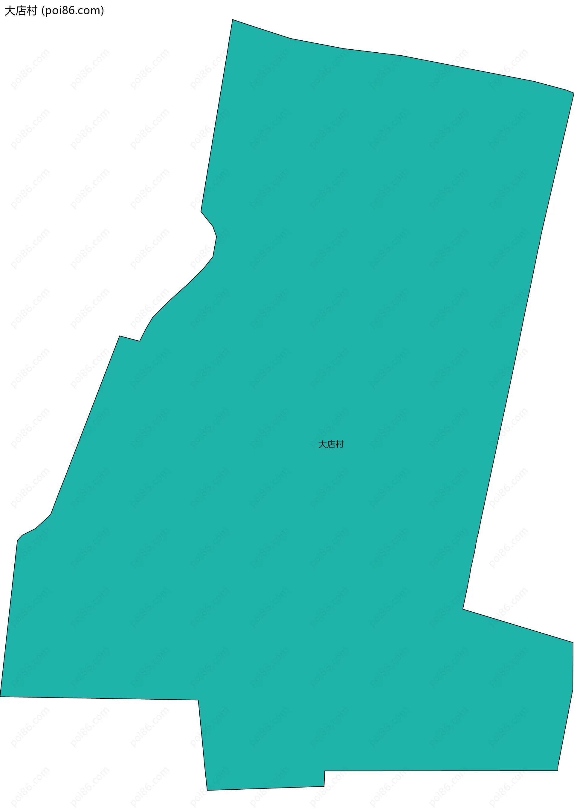 大店村边界地图