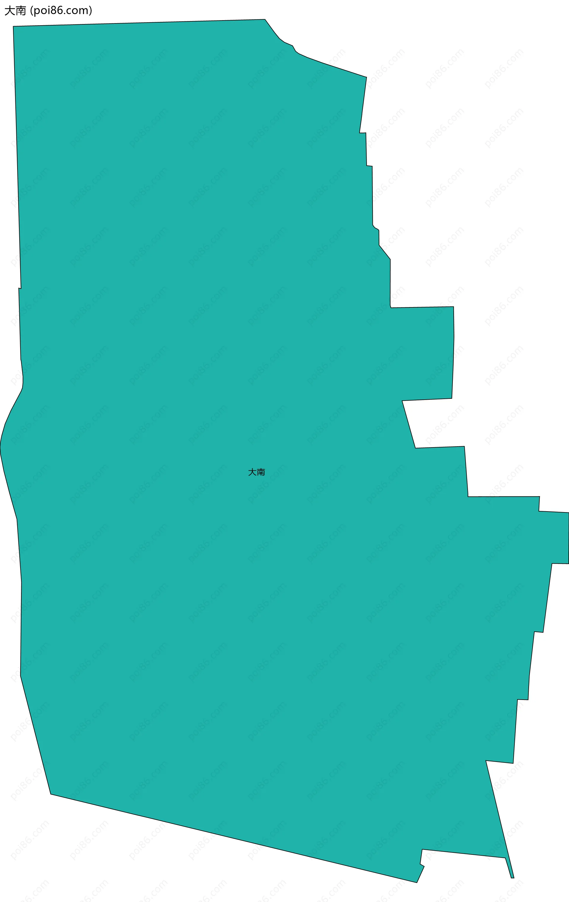大南边界地图