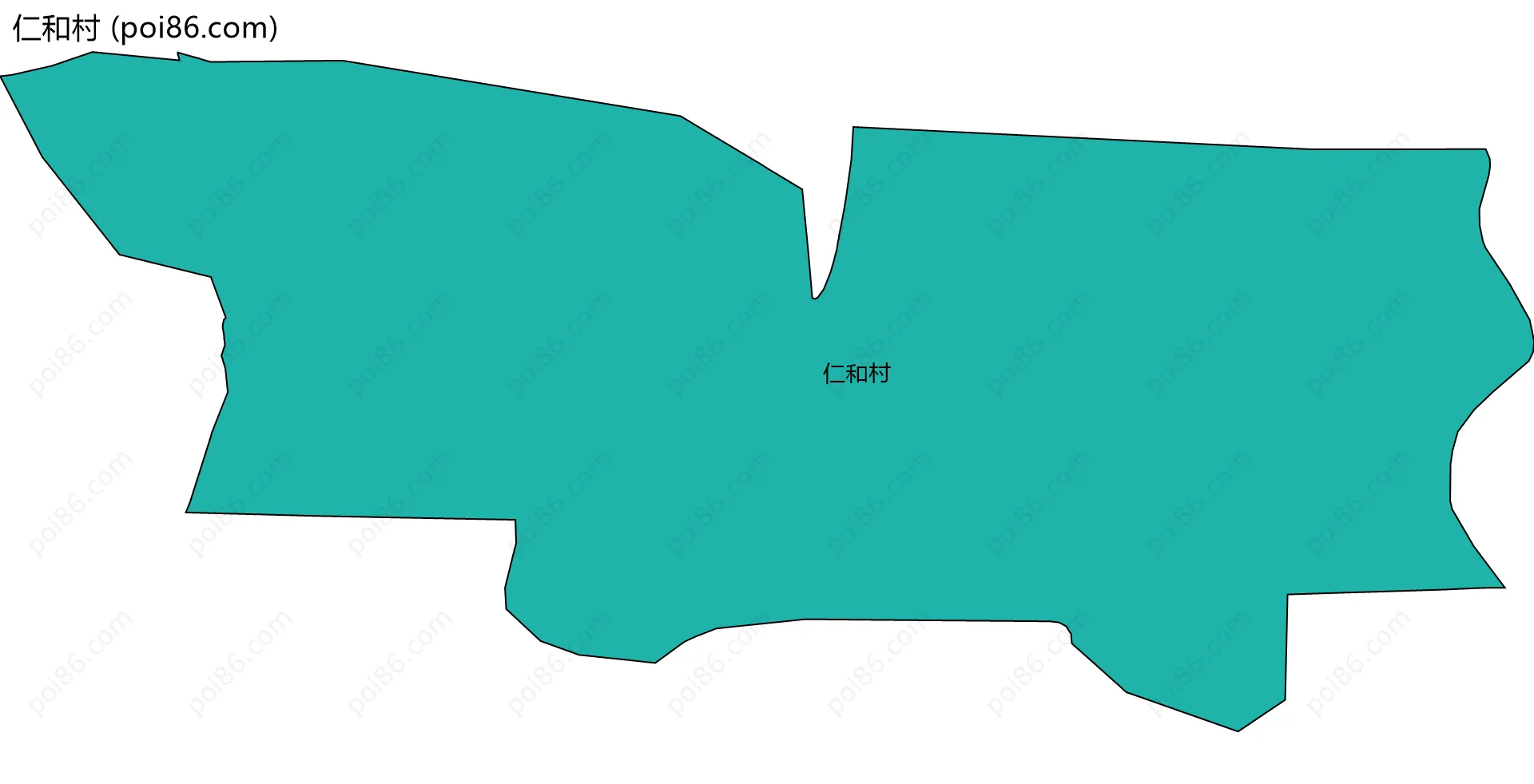 仁和村边界地图