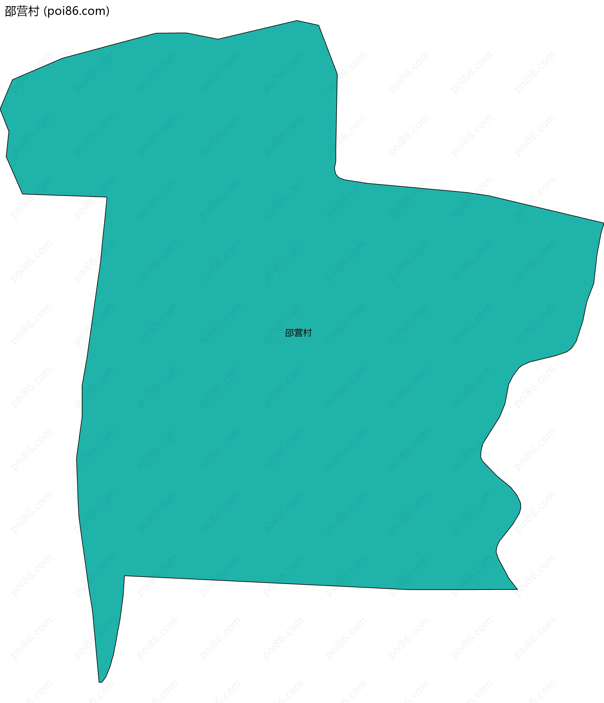 邵营村边界地图