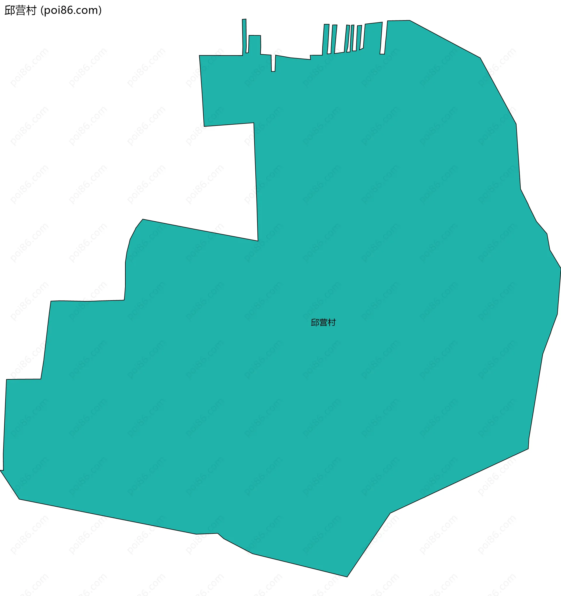 邱营村边界地图