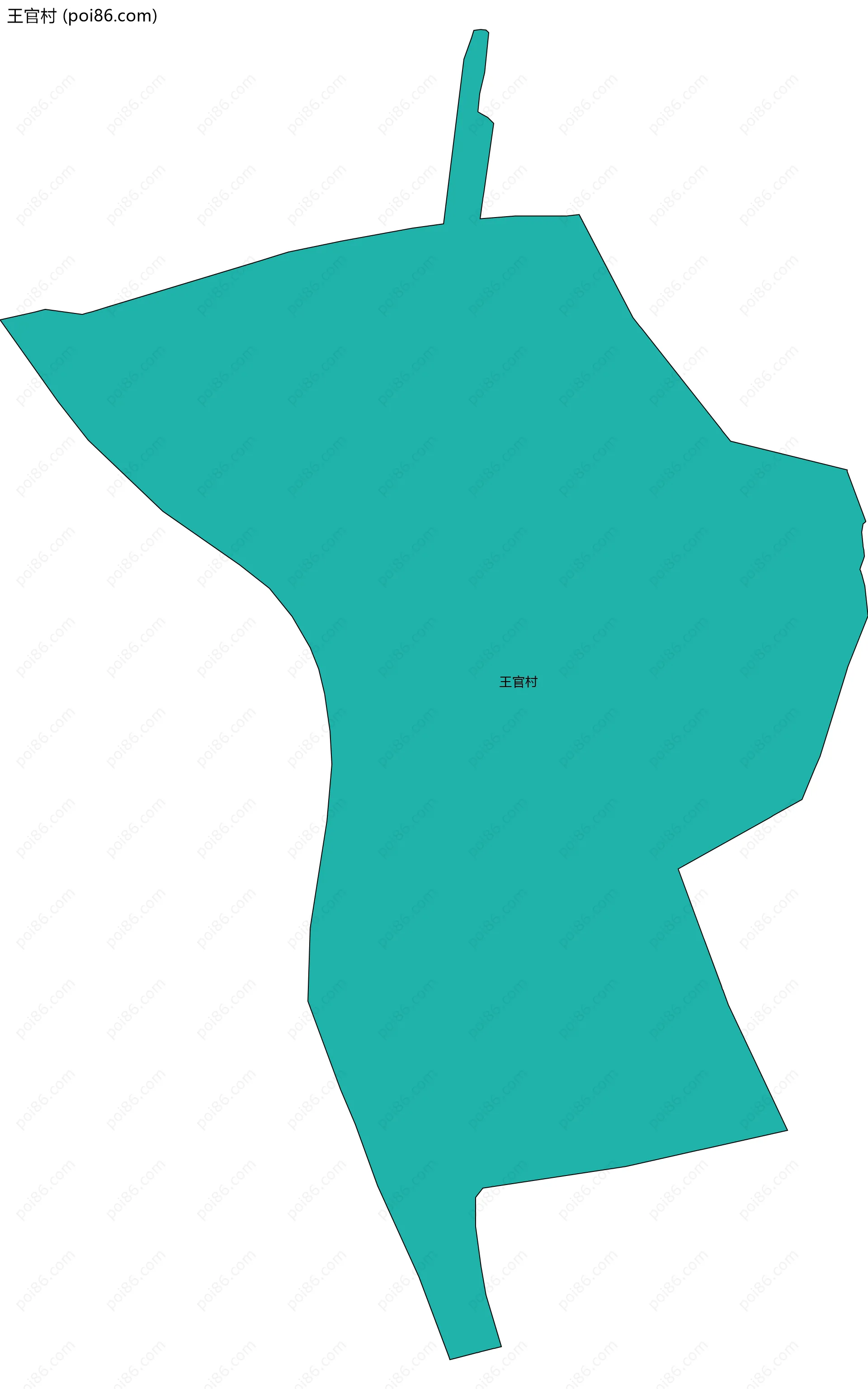 王官村边界地图