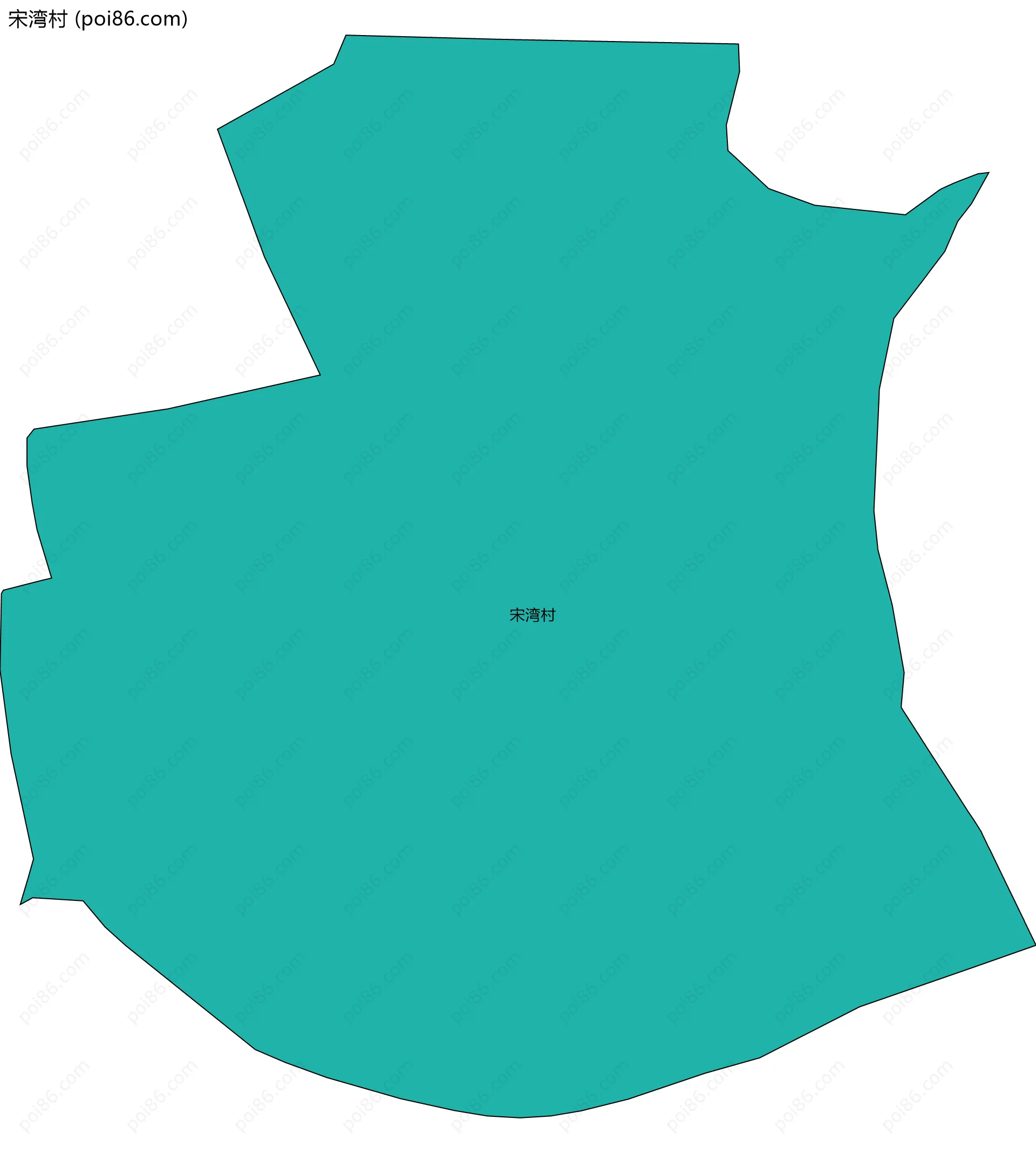 宋湾村边界地图