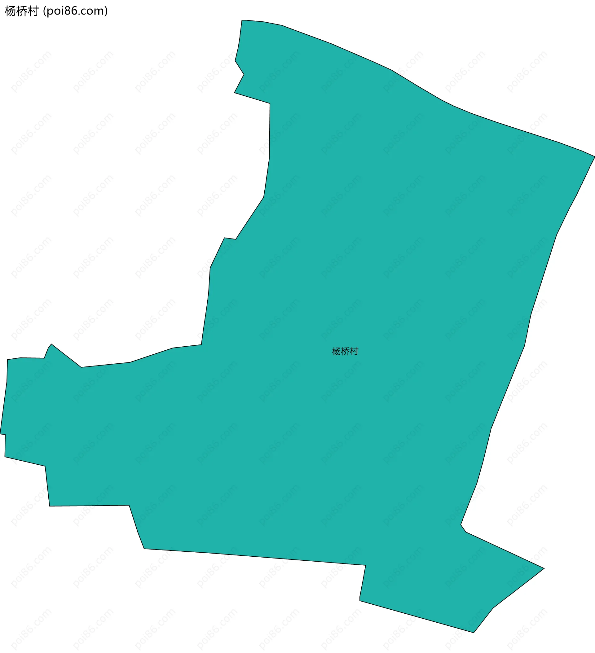 杨桥村边界地图