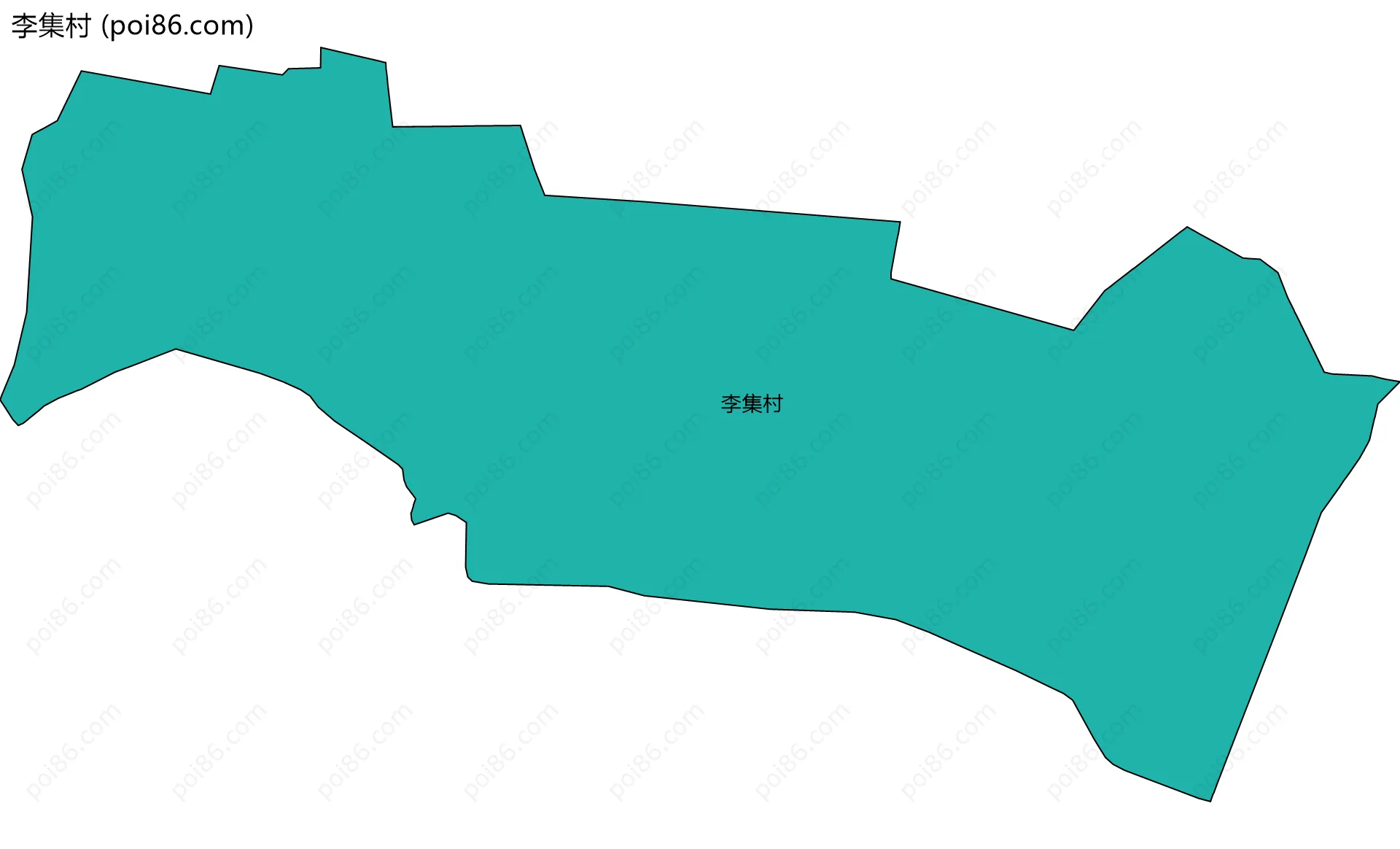 李集村边界地图