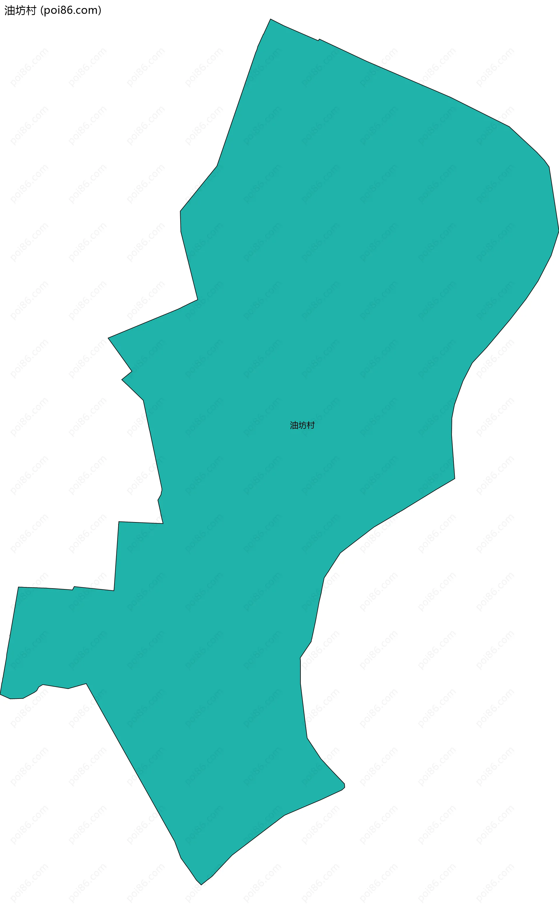 油坊村边界地图