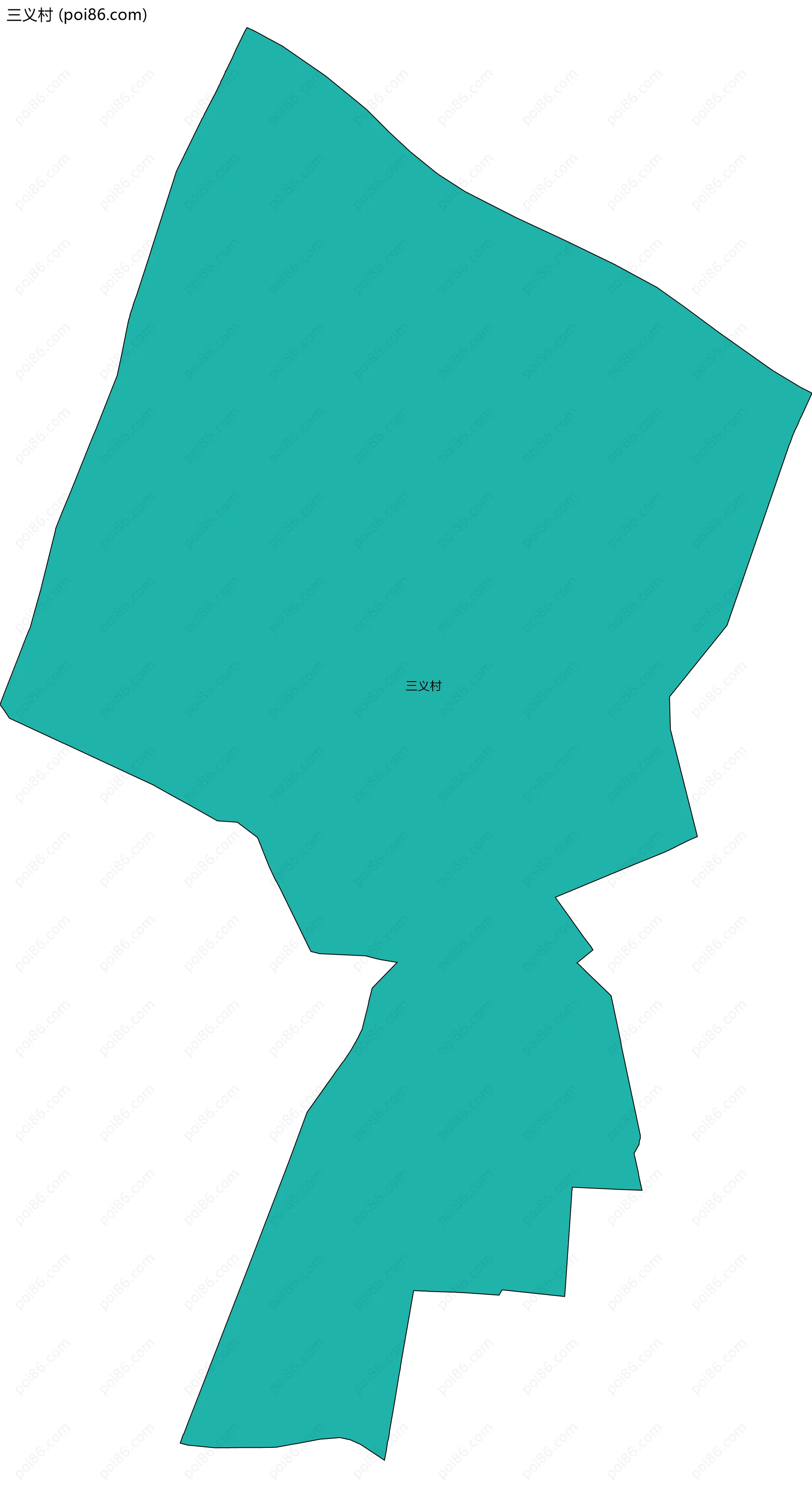 三义村边界地图