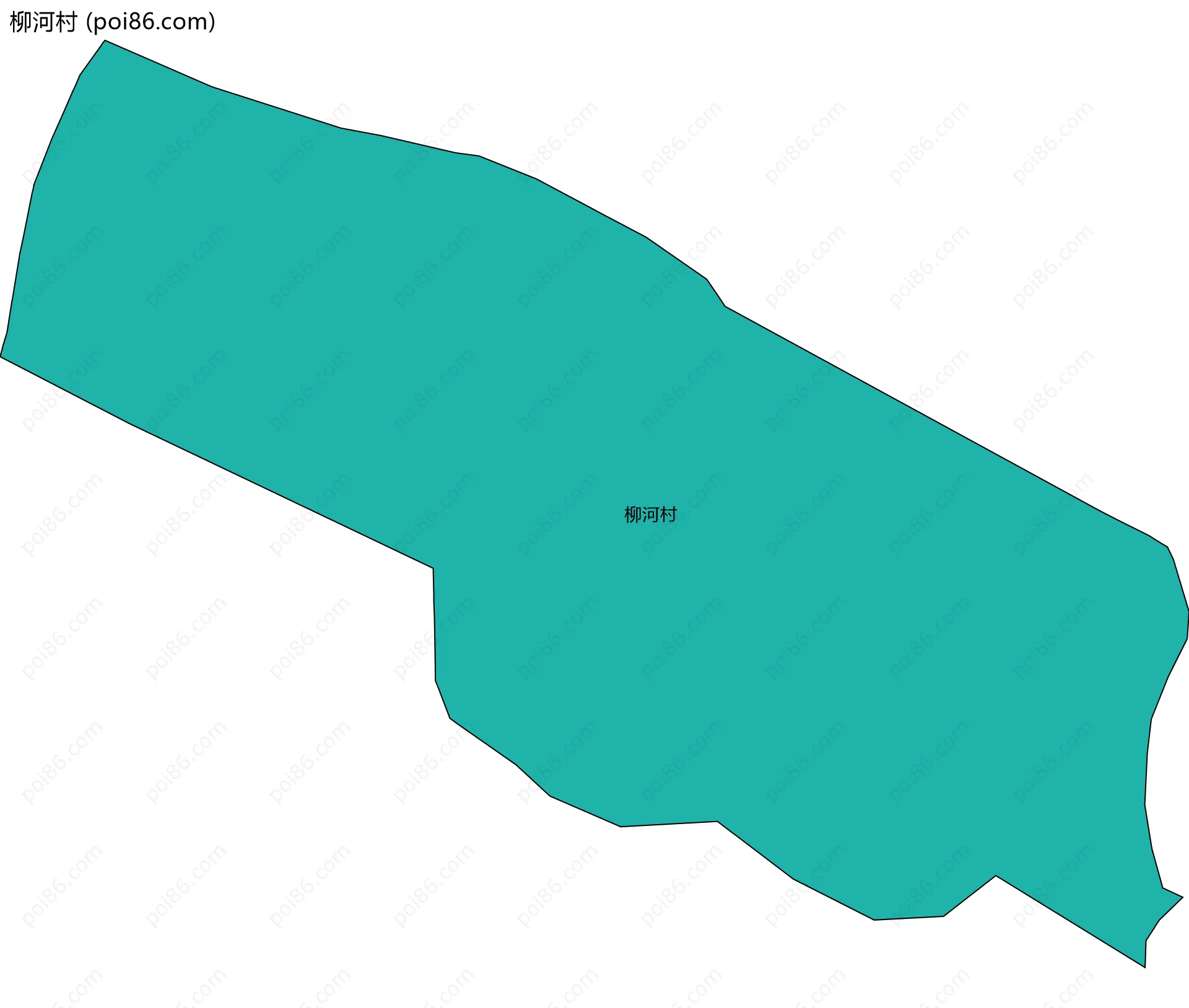 柳河村边界地图