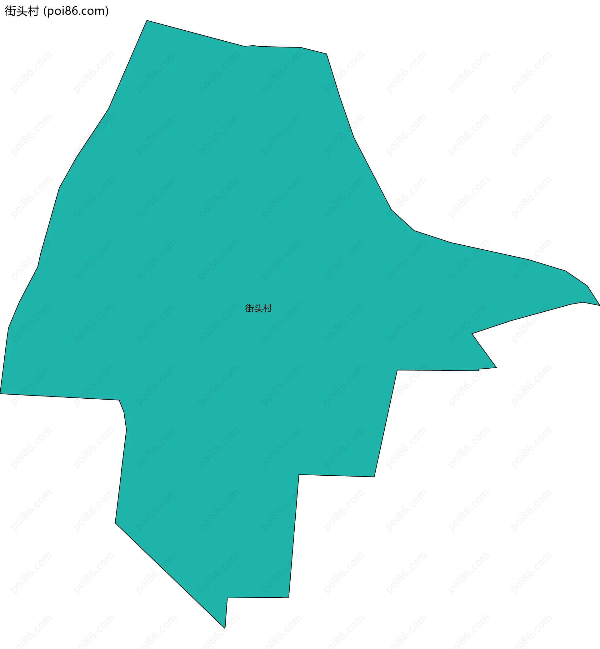 街头村边界地图