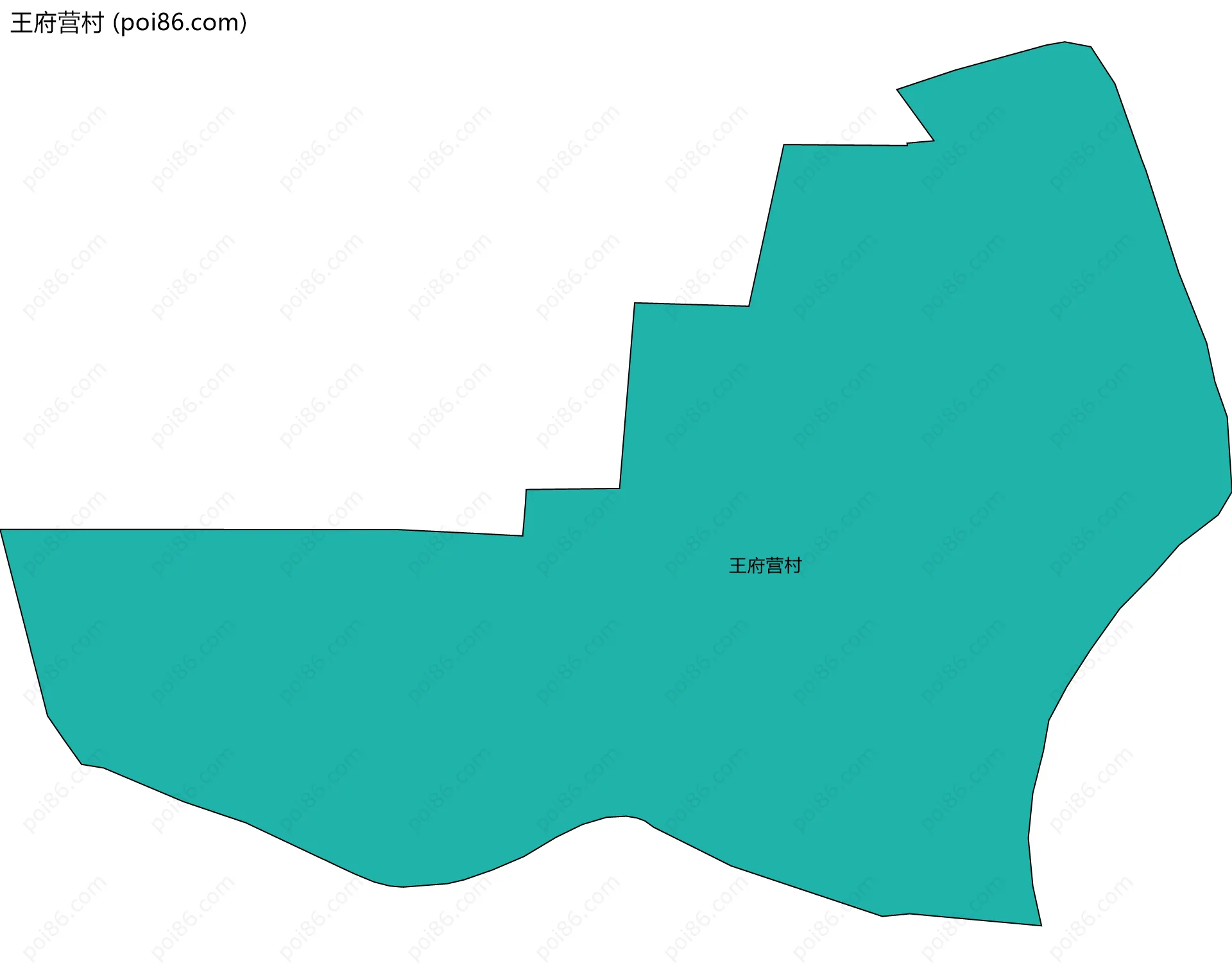 王府营村边界地图