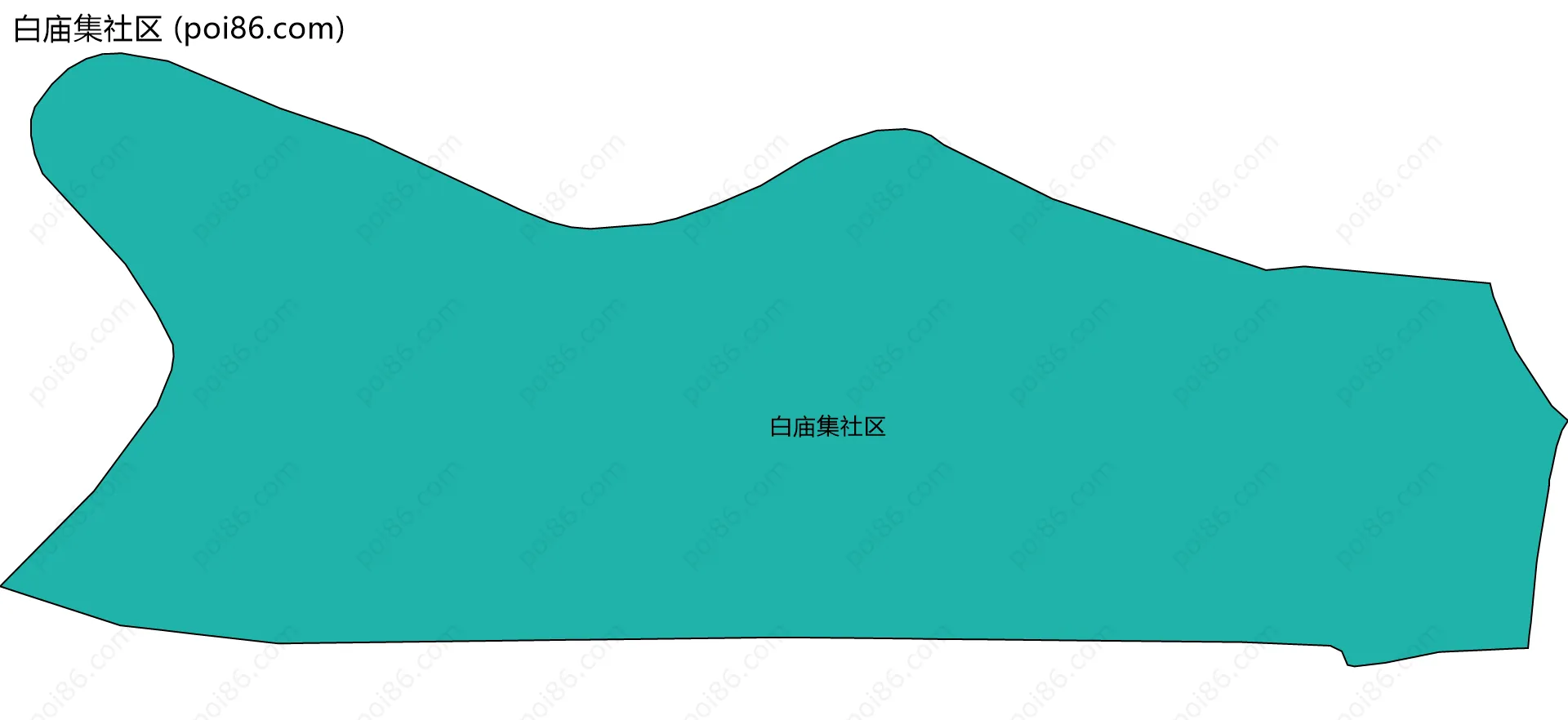 白庙集社区边界地图