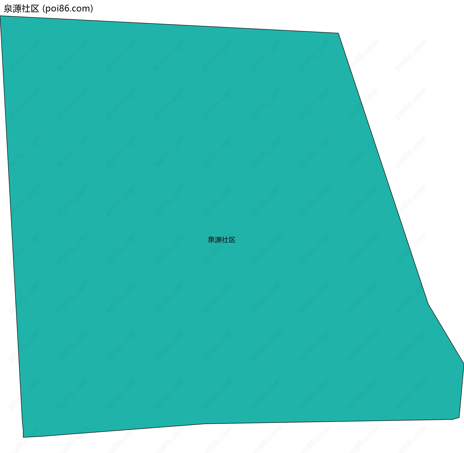 泉源社区边界地图