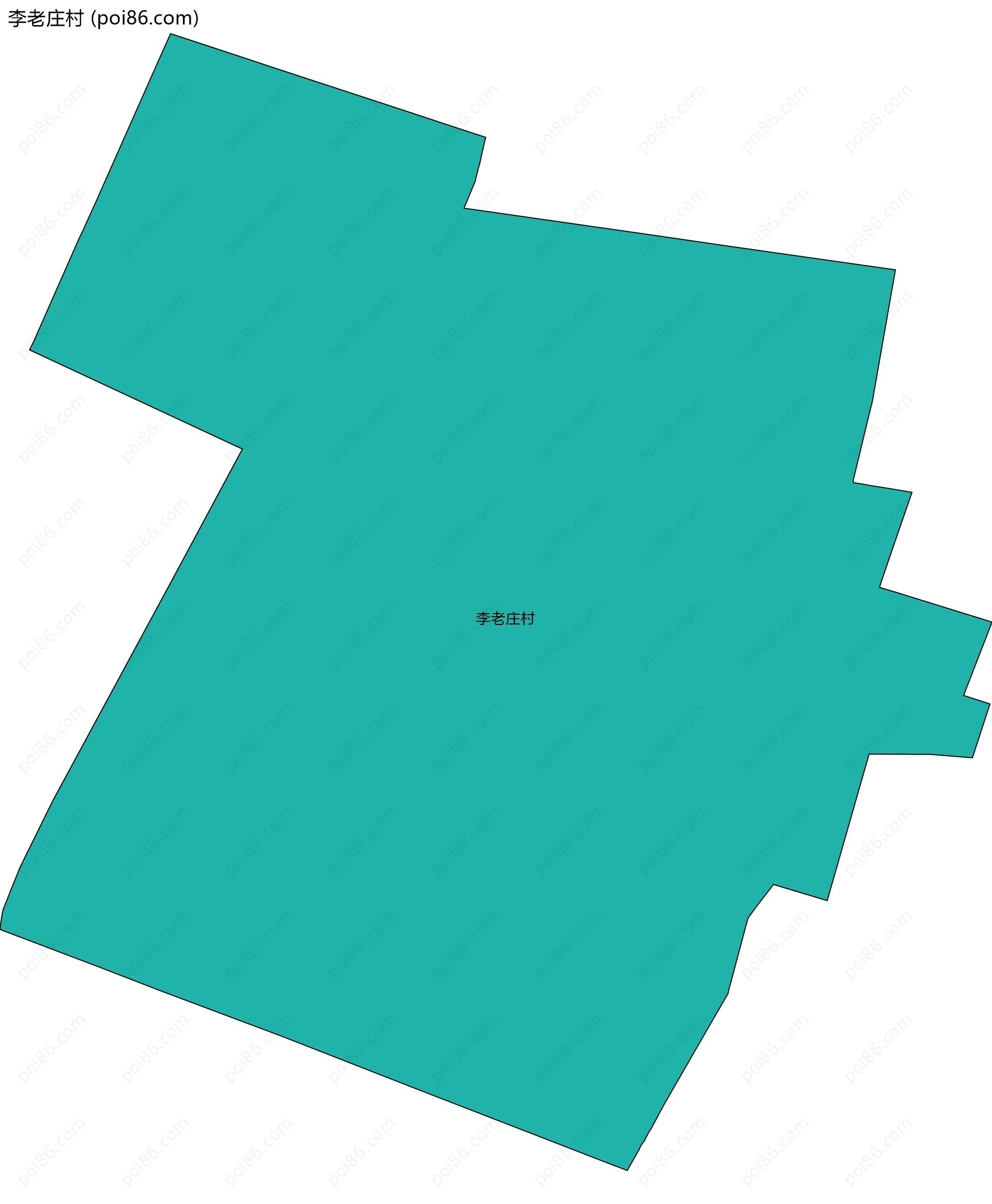 李老庄村边界地图