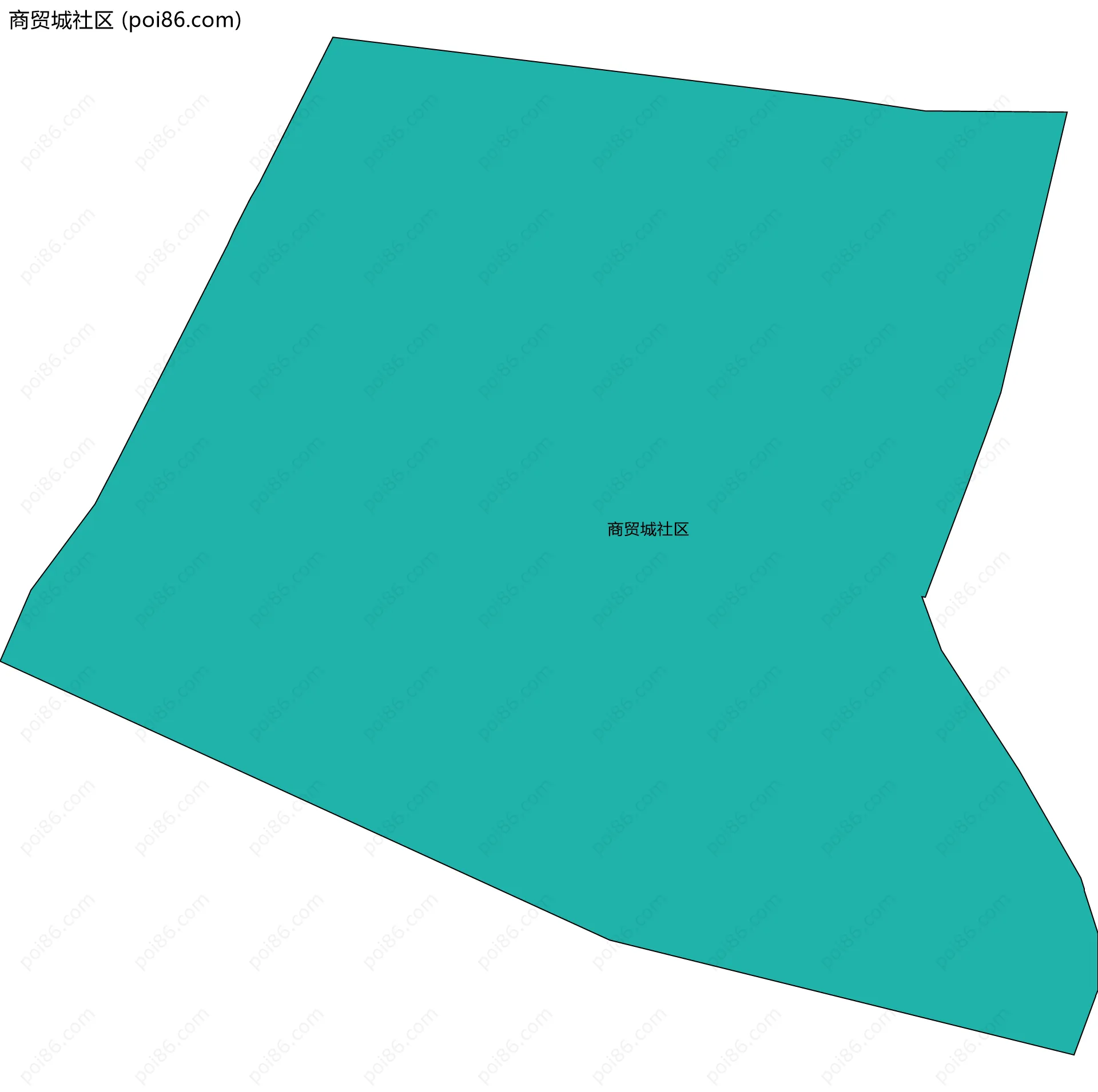 商贸城社区边界地图