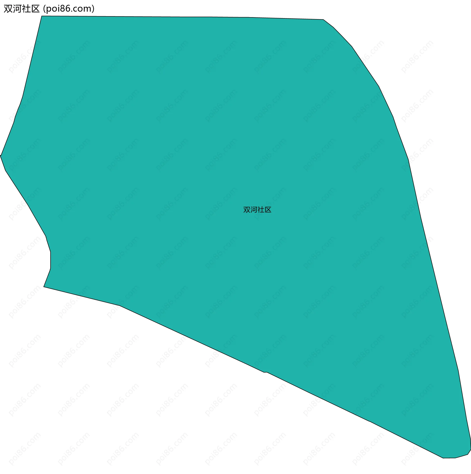 双河社区边界地图