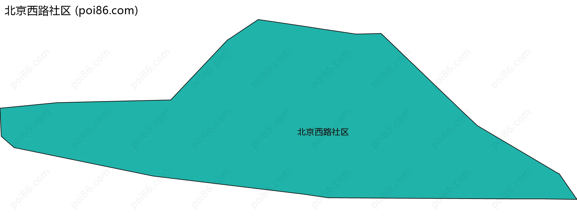 北京西路社区边界地图