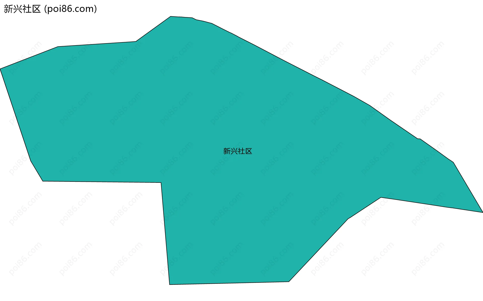 新兴社区边界地图