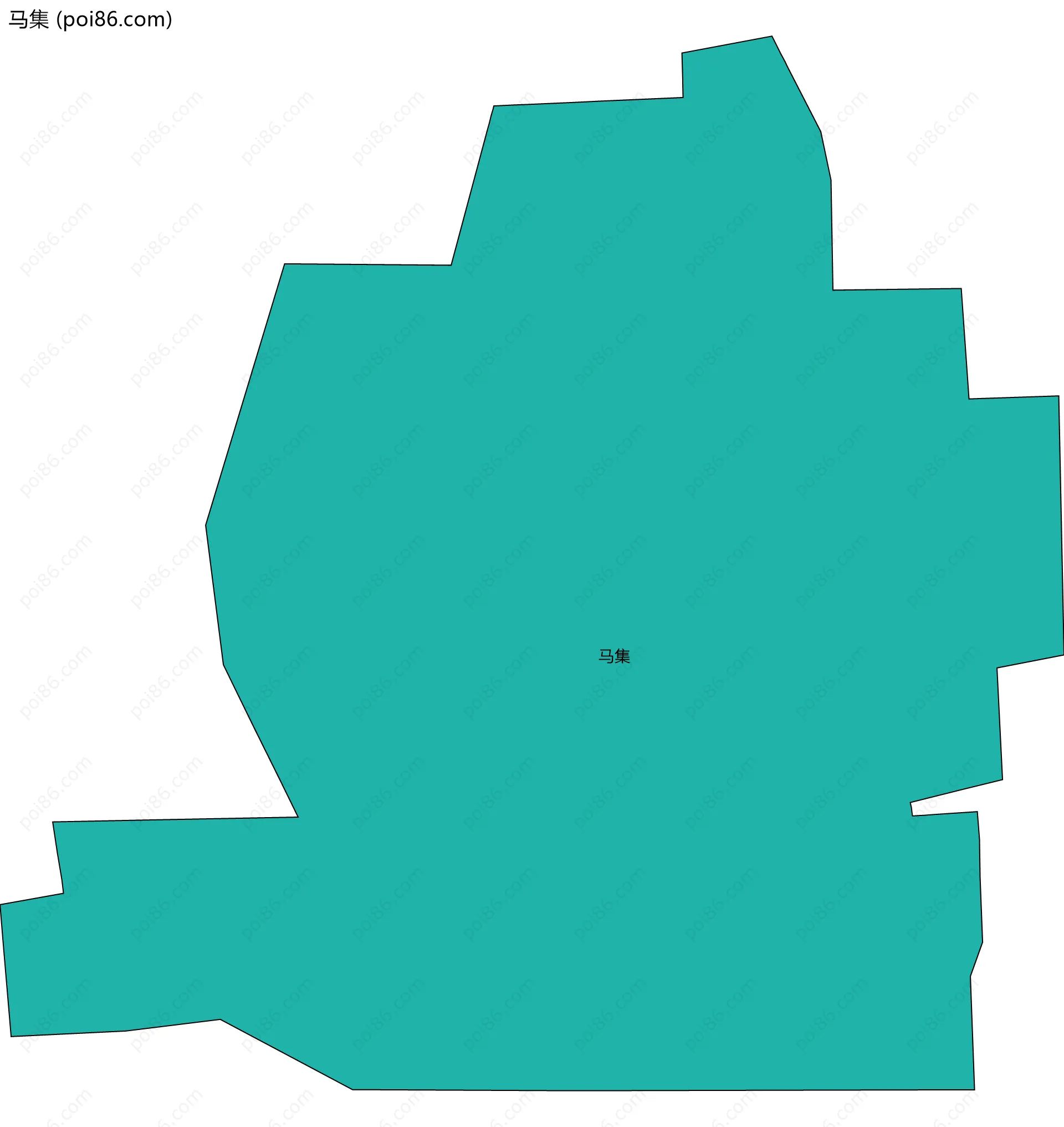 马集边界地图