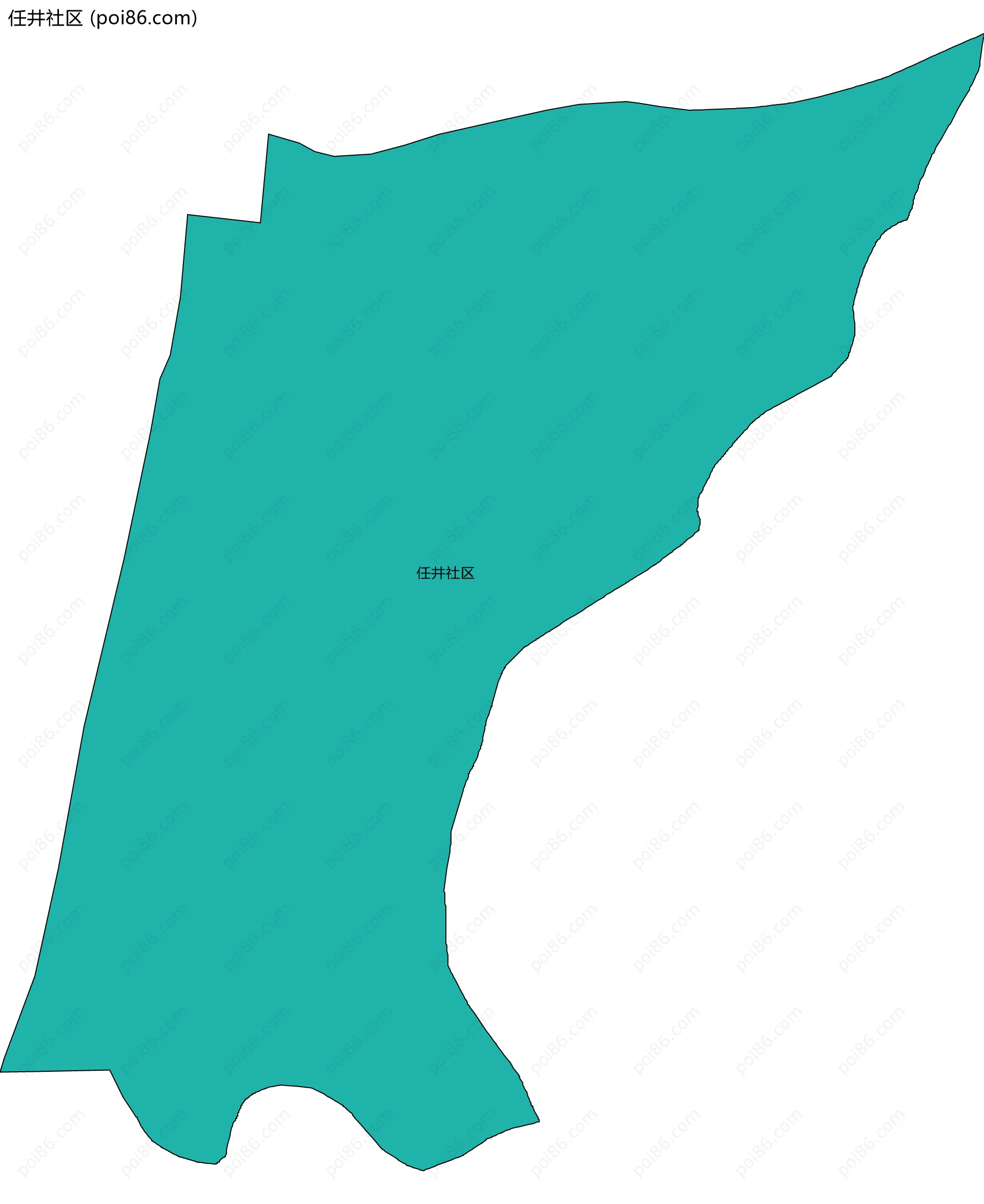 任井社区边界地图