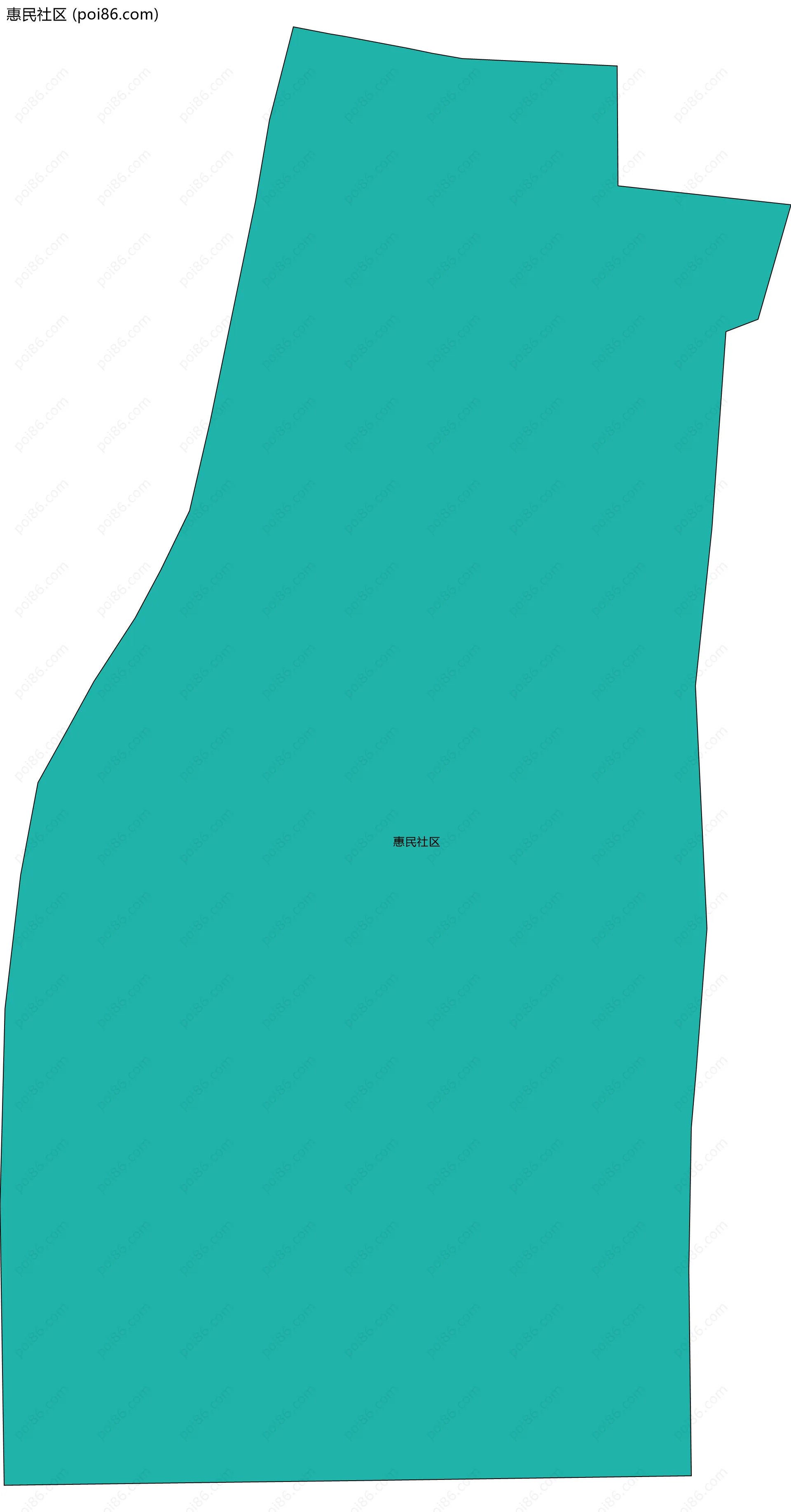 惠民社区边界地图