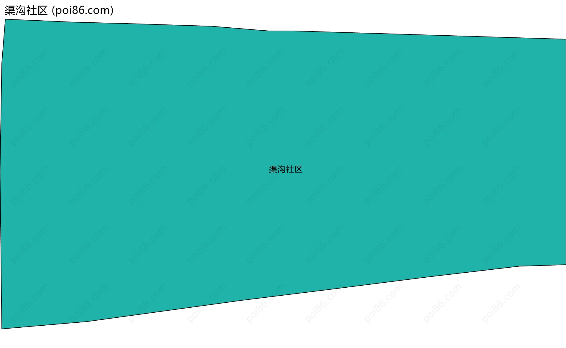 渠沟社区边界地图