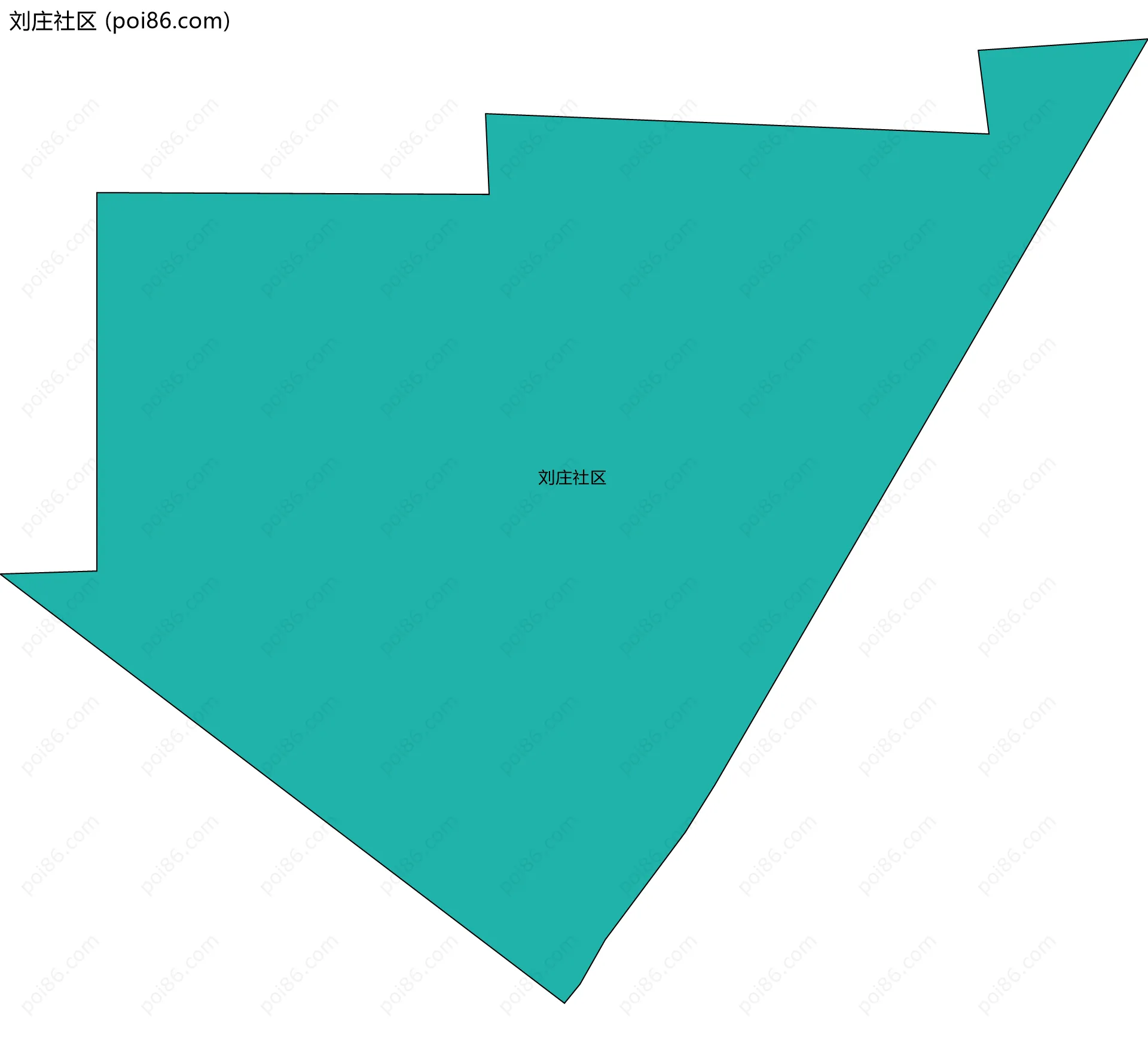 刘庄社区边界地图