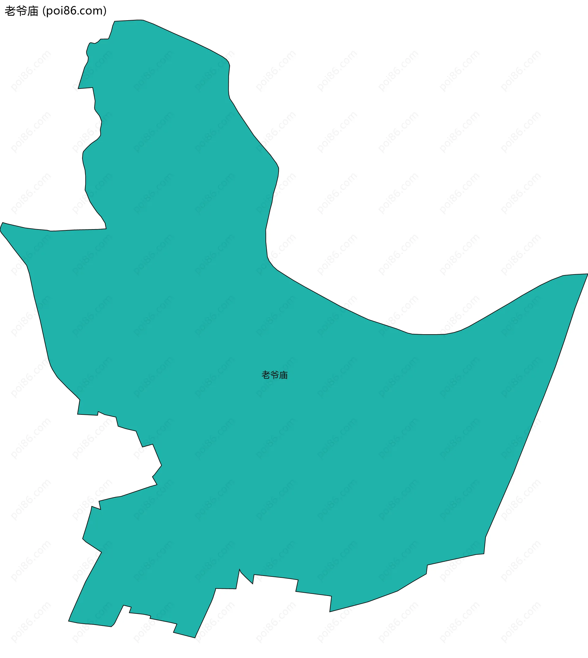 老爷庙边界地图