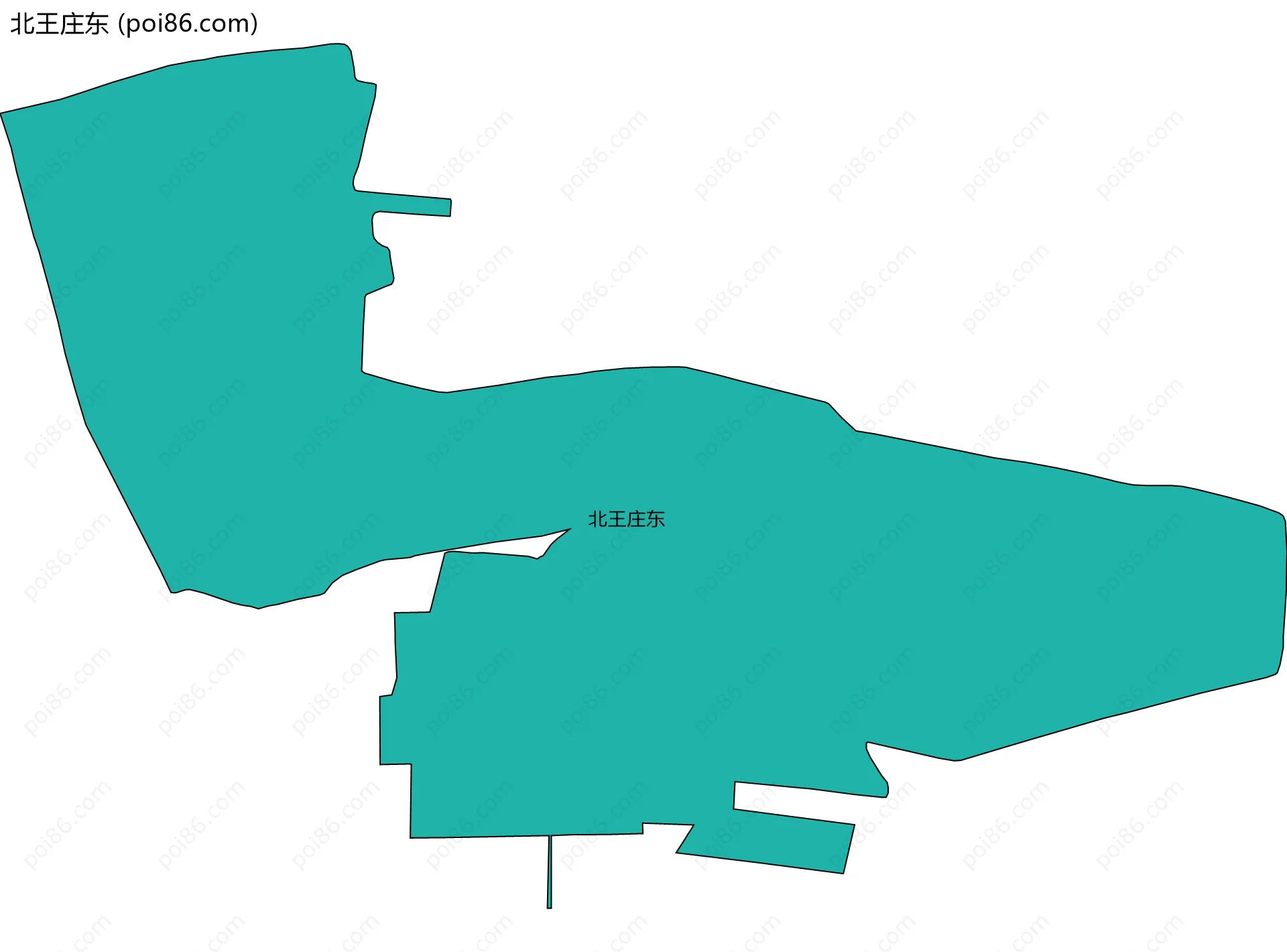 北王庄东边界地图