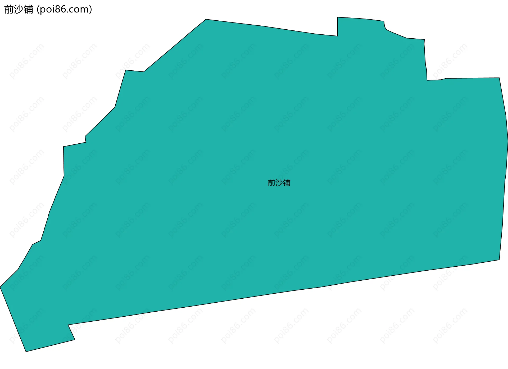 前沙铺边界地图