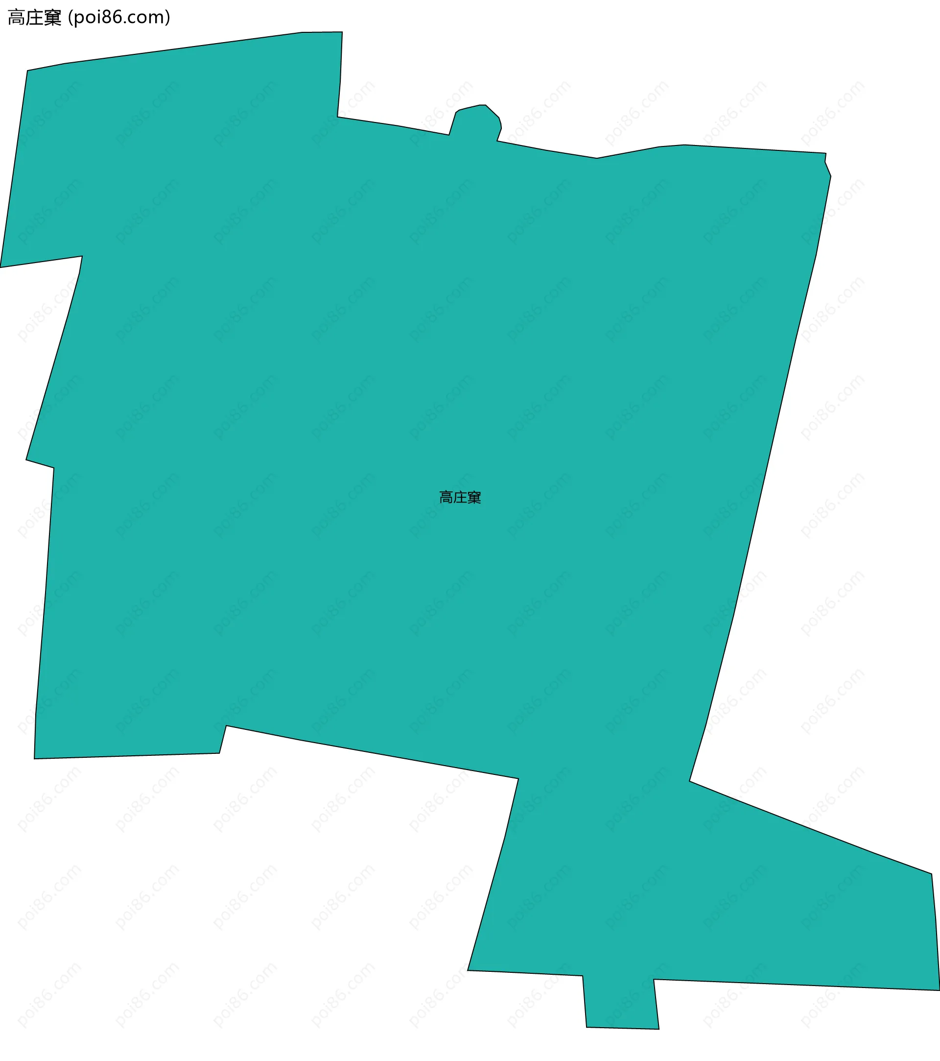 高庄窠边界地图