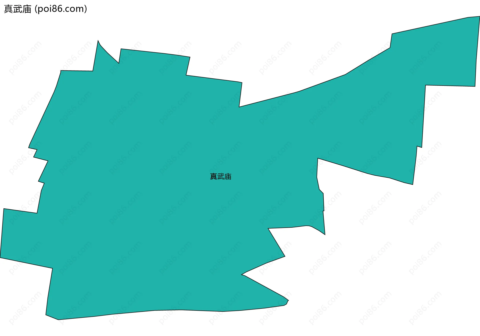 真武庙边界地图